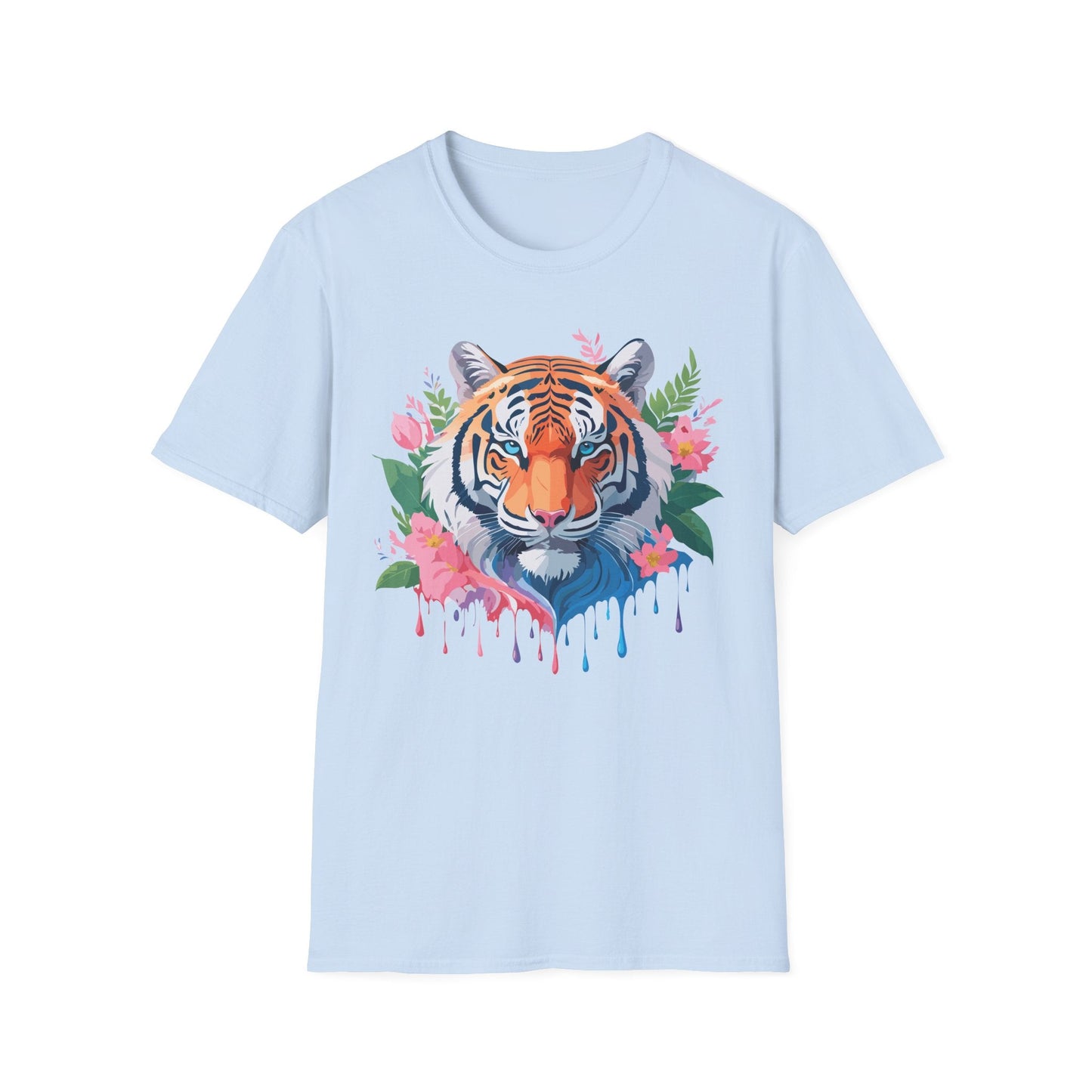 Tiger Shirt Unisex Animal Tee Softstyle Gildan 64000 Cotton Tee