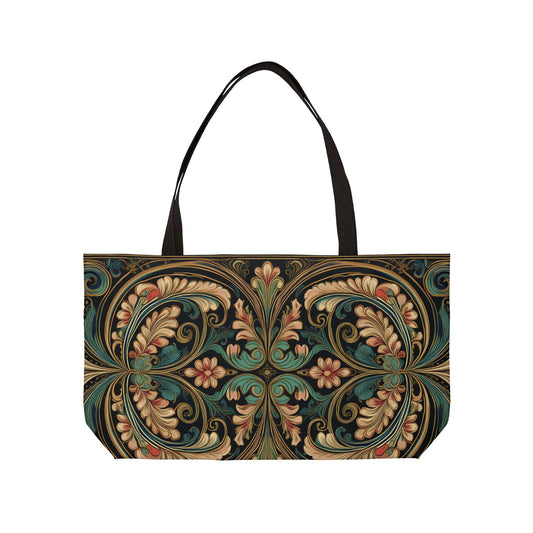 Ornament Print Big Bag Unisex Spun Poly 24x13 Canvas Art Bag OR-23