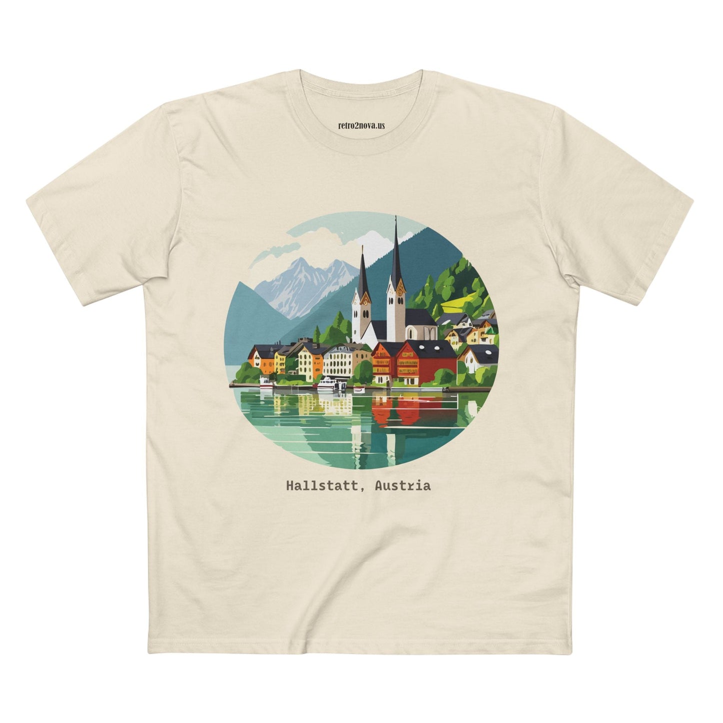 Retro2Nova Unisex Travel Shirt Austria Art Design Original Art Collection Premium Cotton Tee TT 12