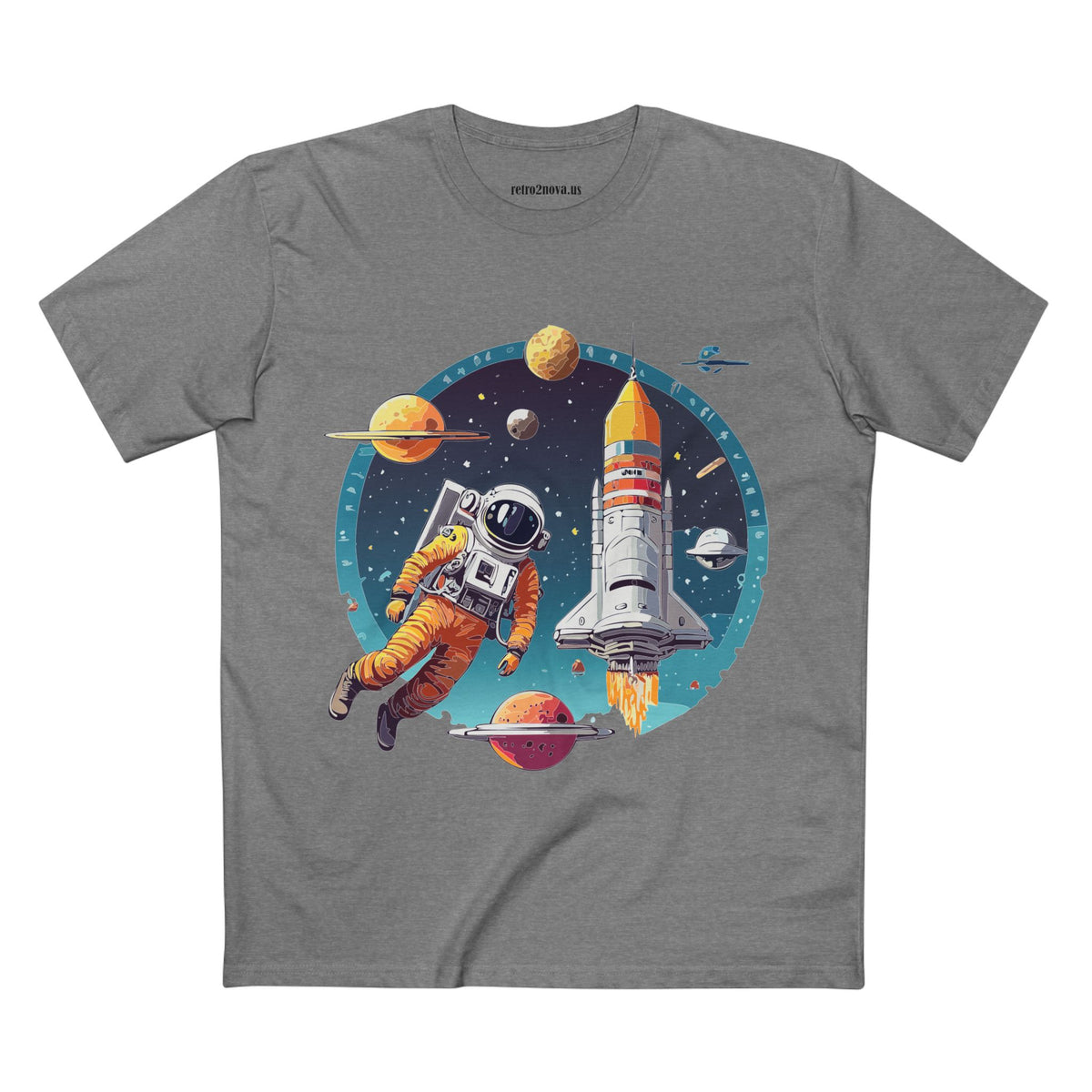 Cosmos Astronaut Graphic Tee Staple Unisex 100 Cotton Tee Shirt - CS-29
