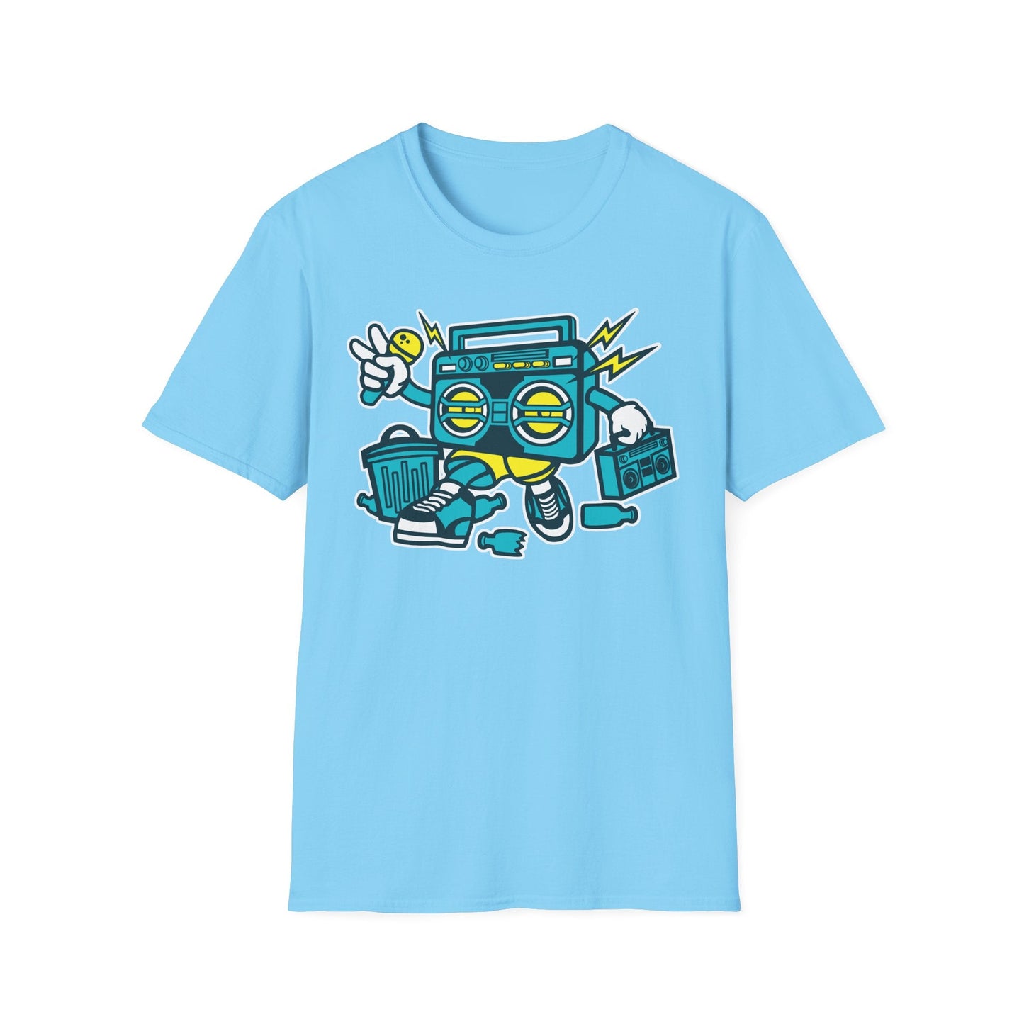 Cartoon T Shirt Animation Tee Funny Unisex Gildan Softstyle 64000 100 Percent Ring Spun Cotton