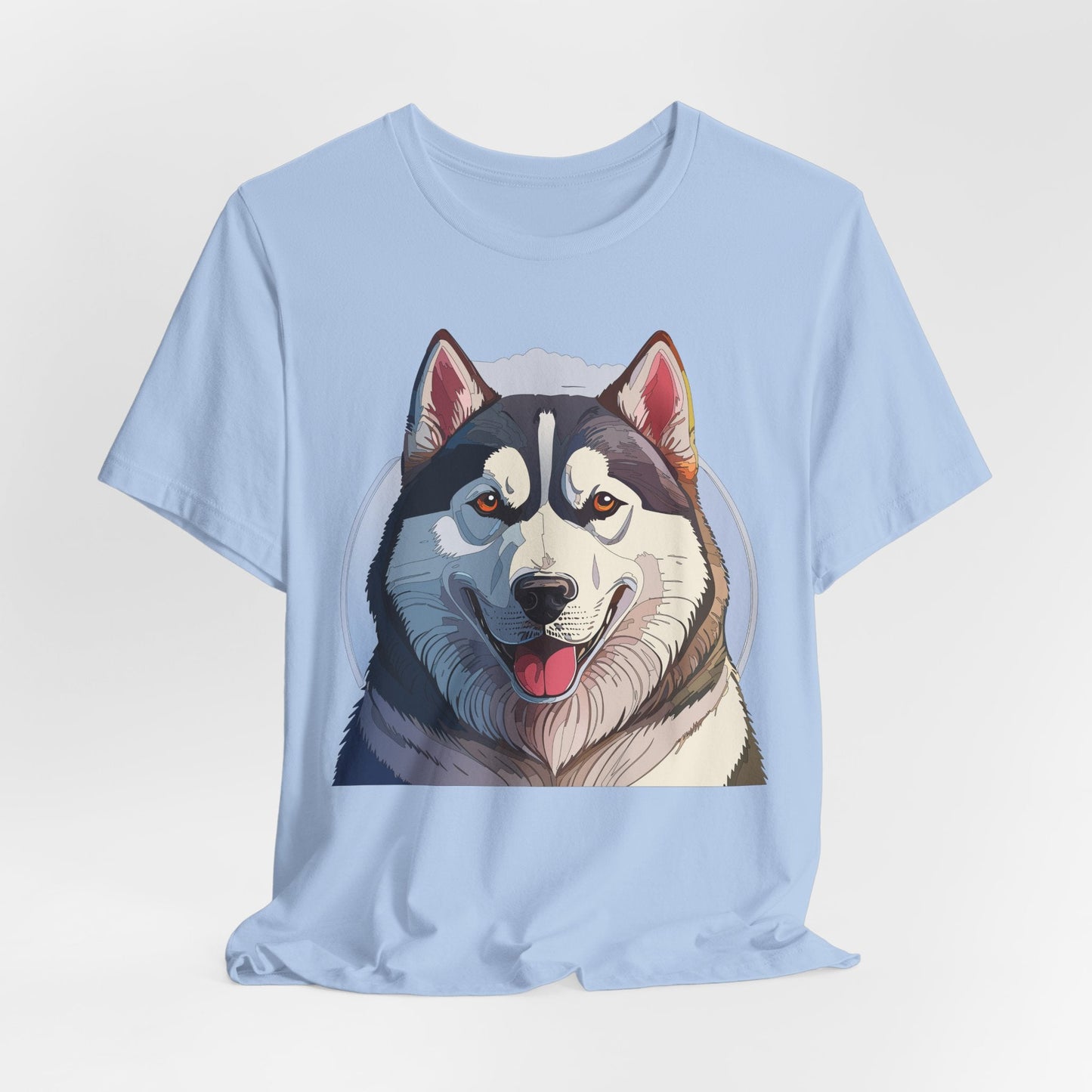 Unisex Animal Shirt Art Design Tee With Wild Animals Graphic Print Short Sleeve Style