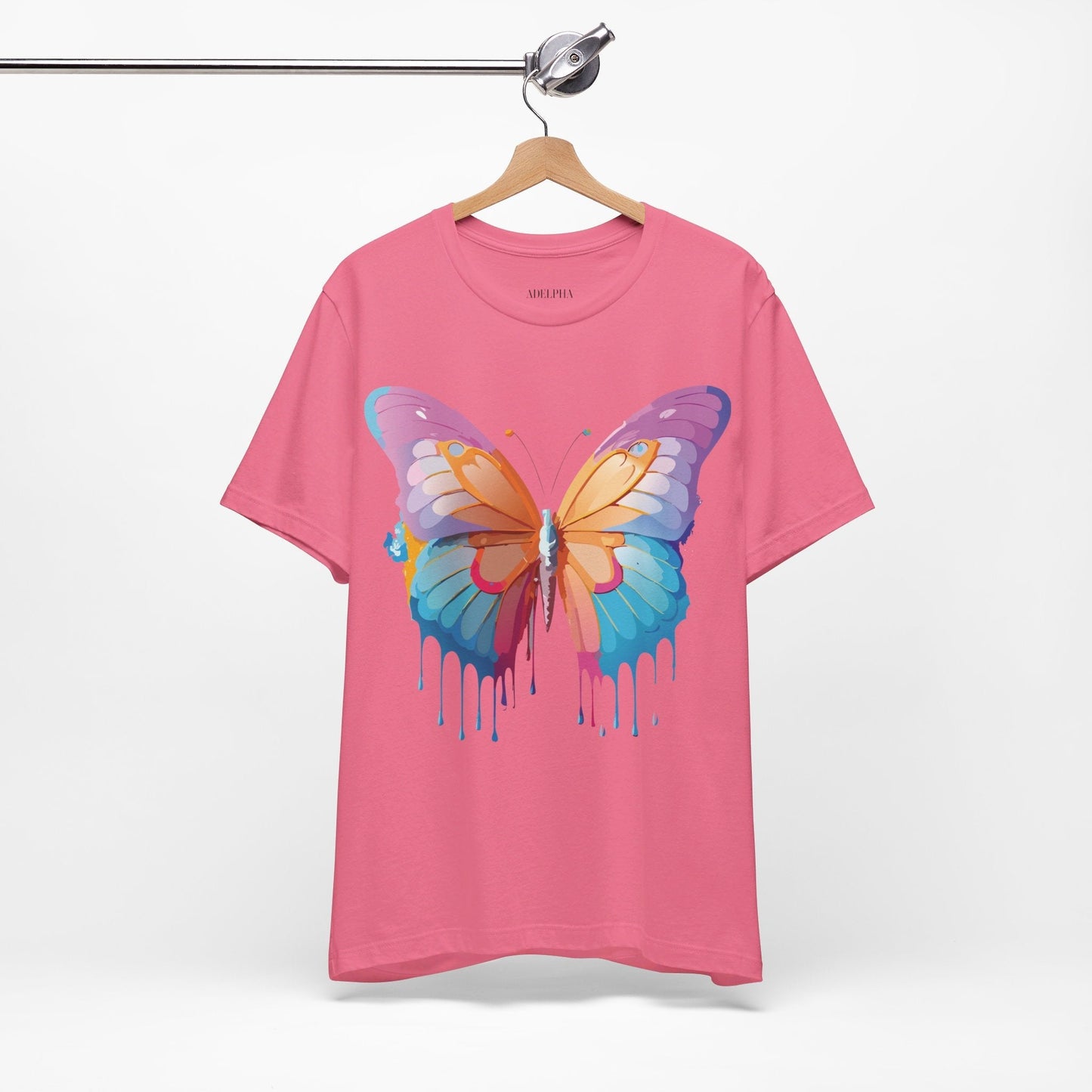 Butterfly Graphic Unisex 100 Cotton Lightweight Vintage Design Jersey Tee 91