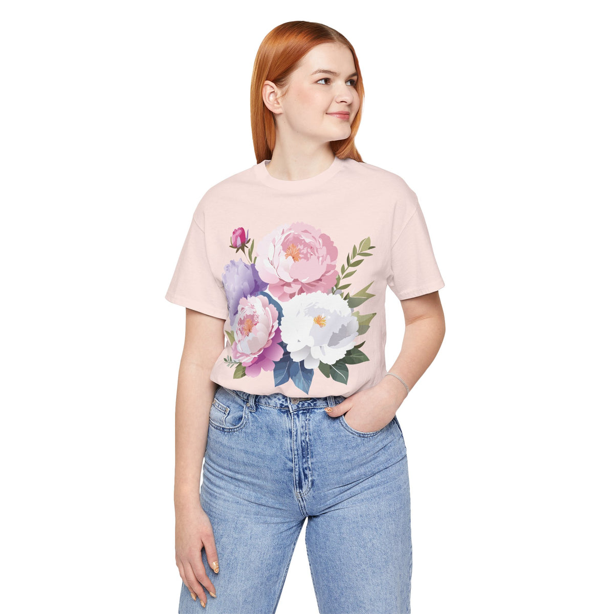 Floral Graphic Tee Shirt - Bella+Canvas Unisex 100 Cotton 37