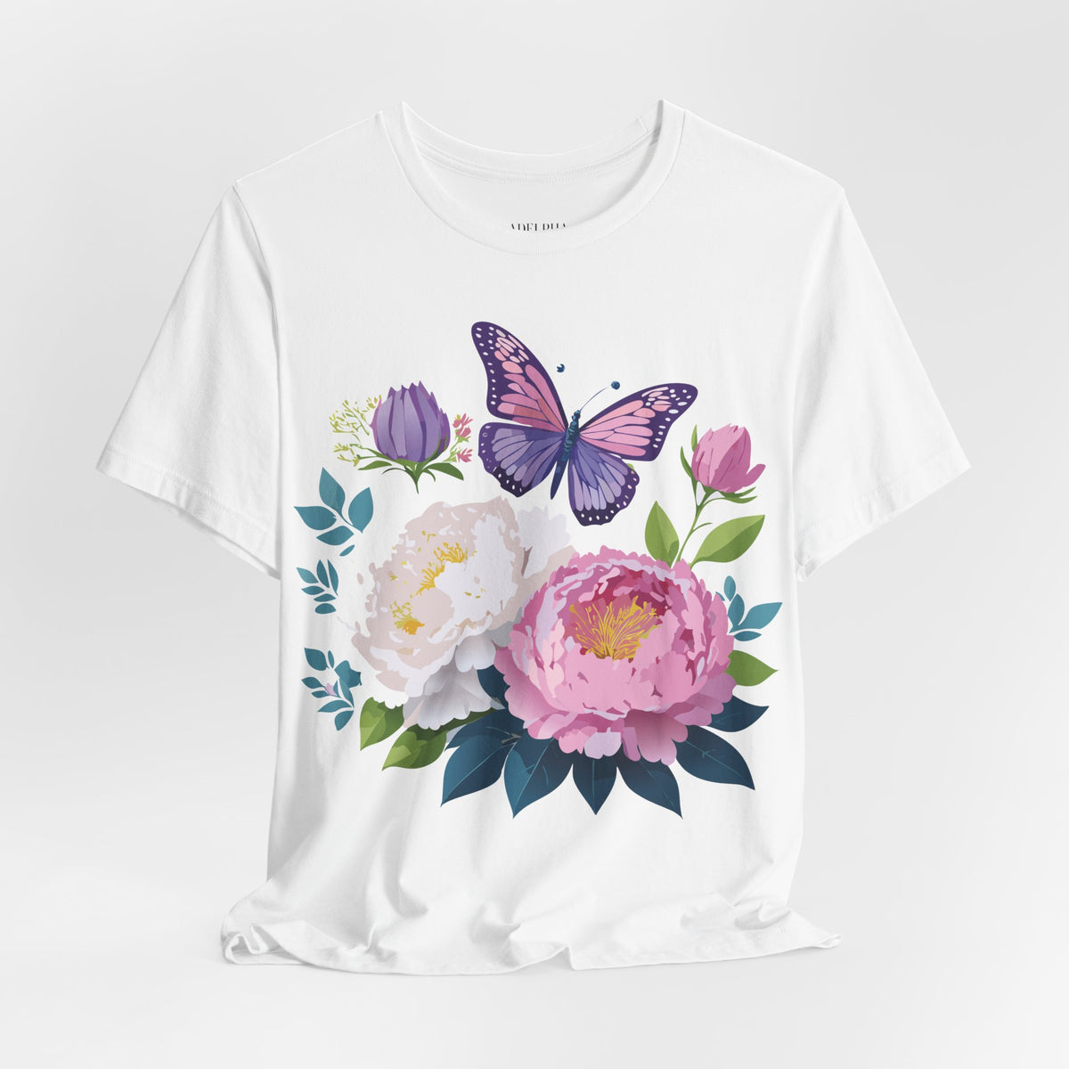 Floral Graphic Tee Shirt - Bella+Canvas Unisex 100 Cotton 38