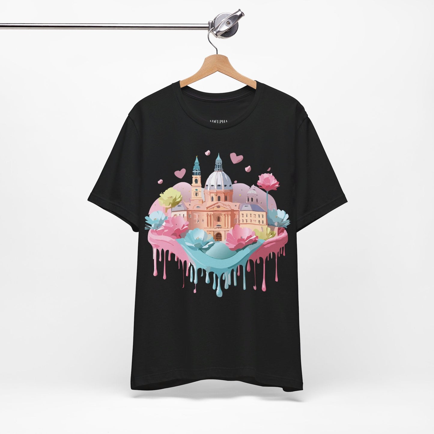 Prague Tourist Graphic Tee By Adelpha Unisex Vintage Inspired Art Shirt Original Artwork