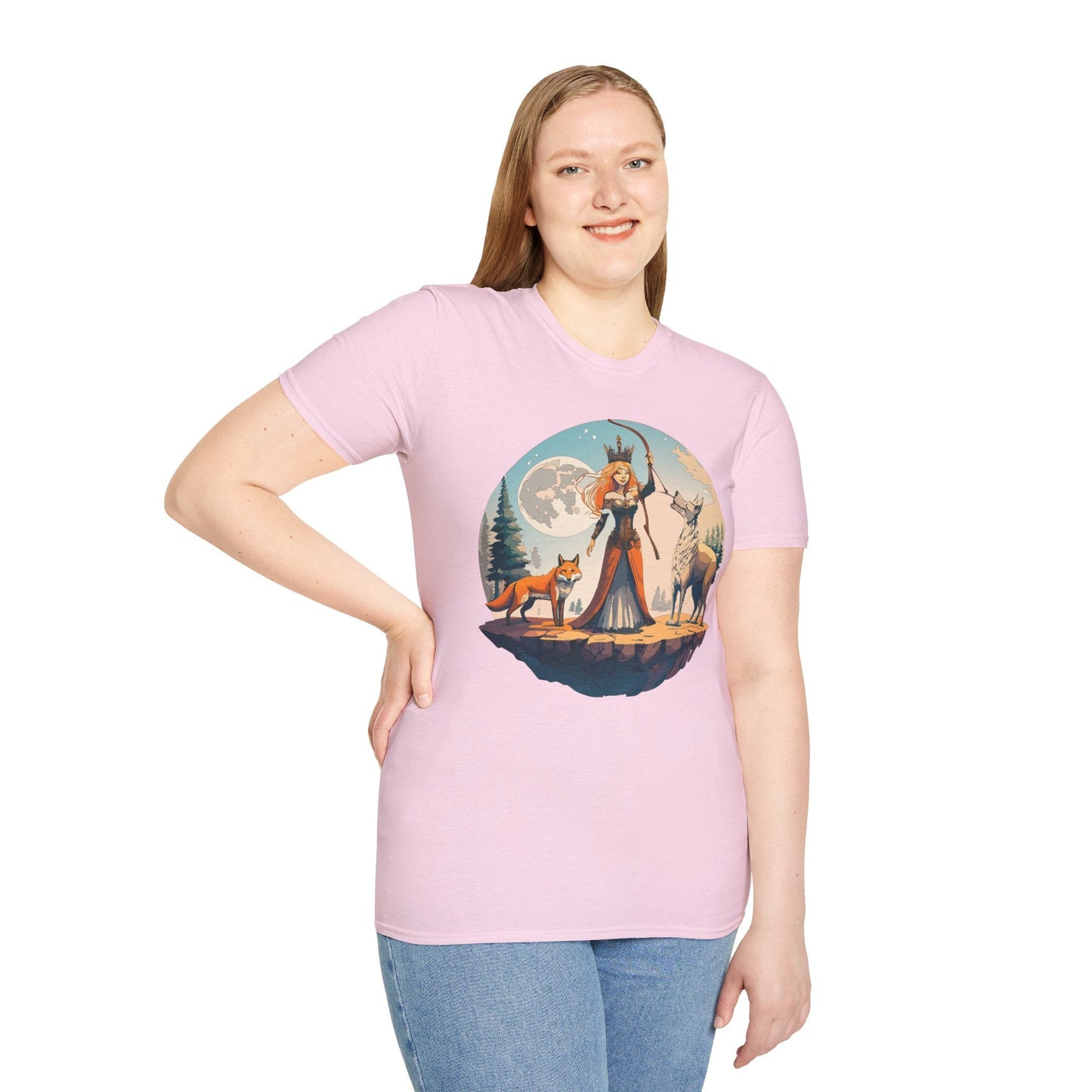 Womens Graphic T Shirts Art Design Shirt Softstyle Gildan 64000 Unisex Tee Ring Spun Cotton