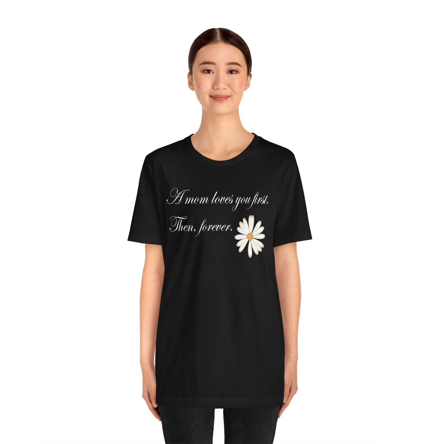 T-shirt unisexe en coton avec signature de maman