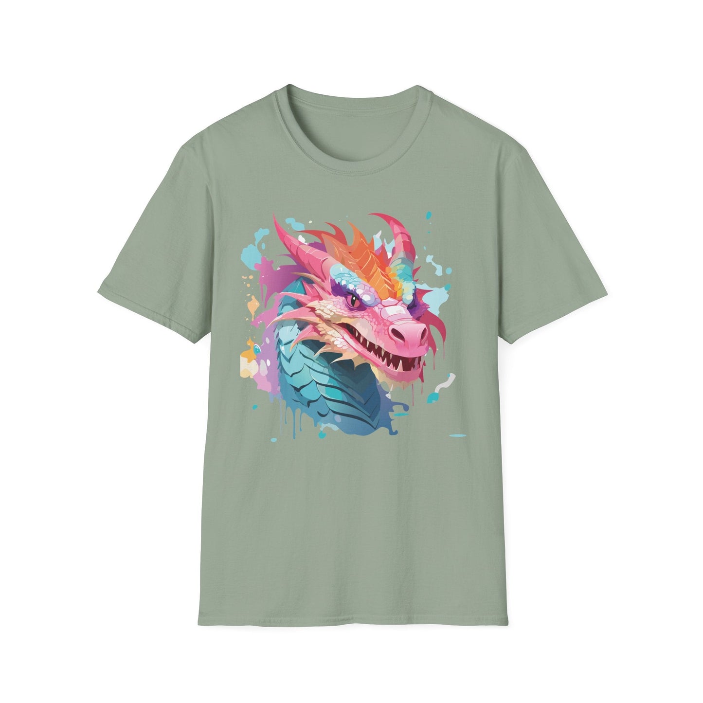 Dragon T Shirt Unisex Dragon Graphic Tee Softstyle 64000 Lightweight Comfort Durable Breathable