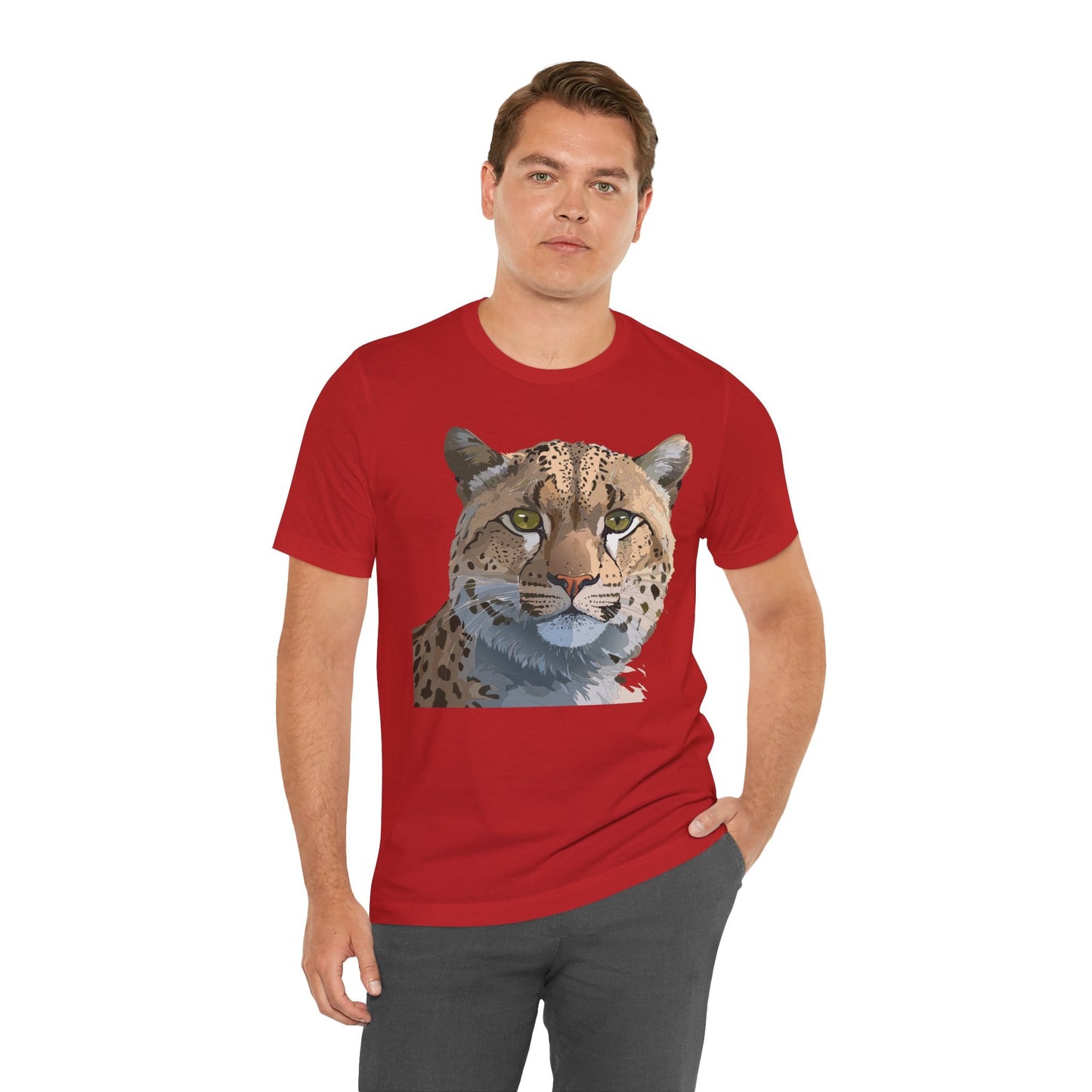 Unisex Animal Shirt With Animals Art Design Tee Short Sleeve Wildlife Print Tee Shirt