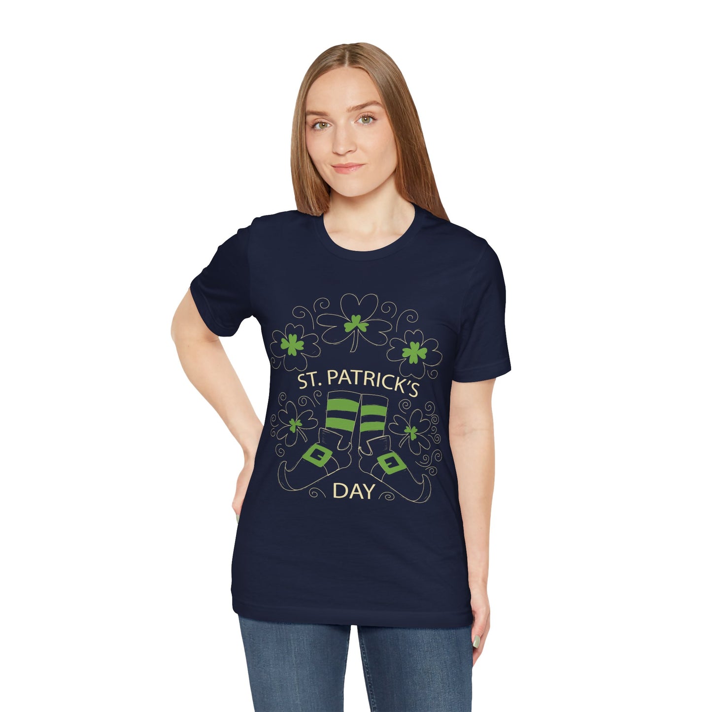 Unisex Cotton Tee Shirt with Lucky Prints