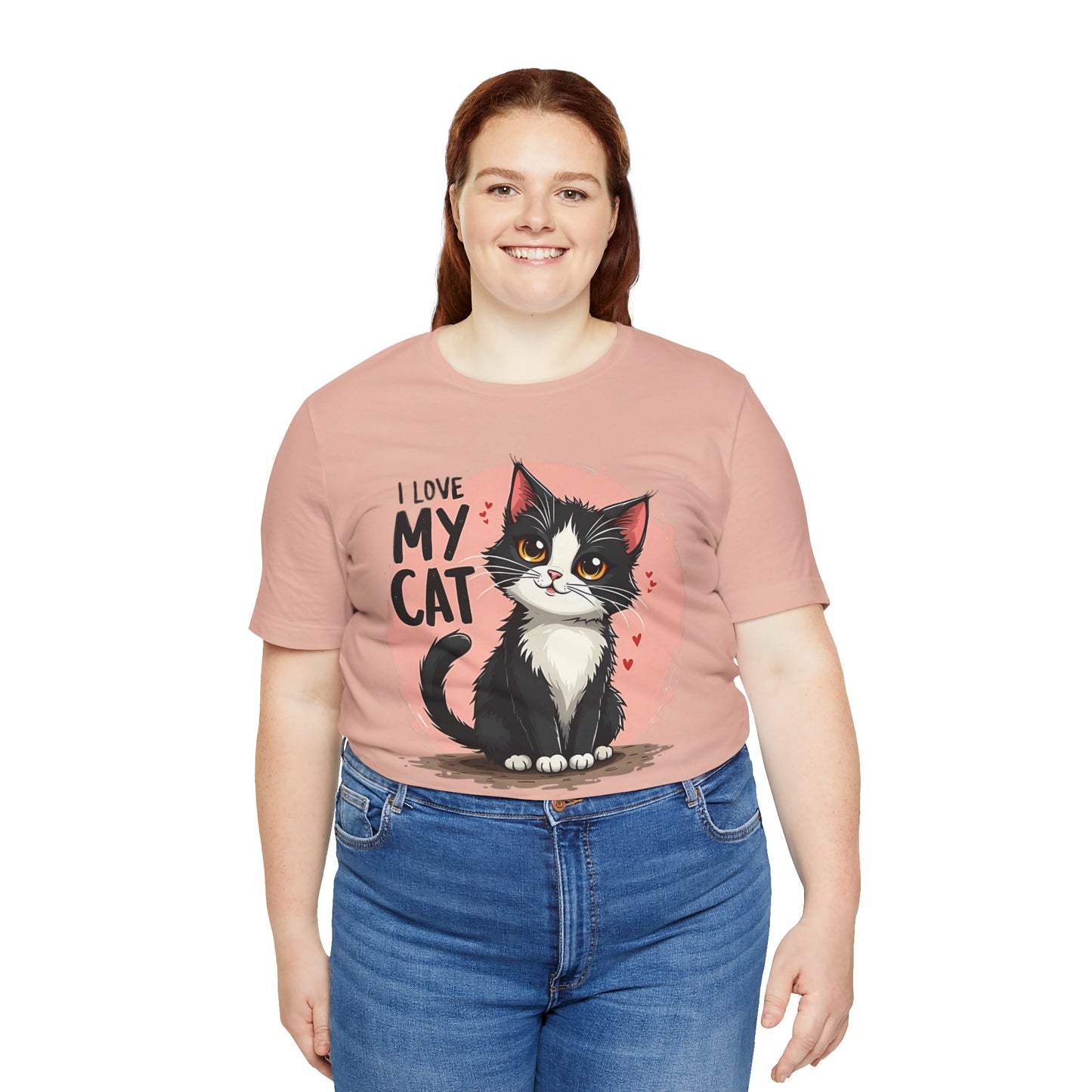 I Love My Cat Shirt, Cat Tee Shirt, Funny Kitty T-Shirt, Kitty Top, Animal Tees, Funny Animal T-Shirt, Graphic Tee