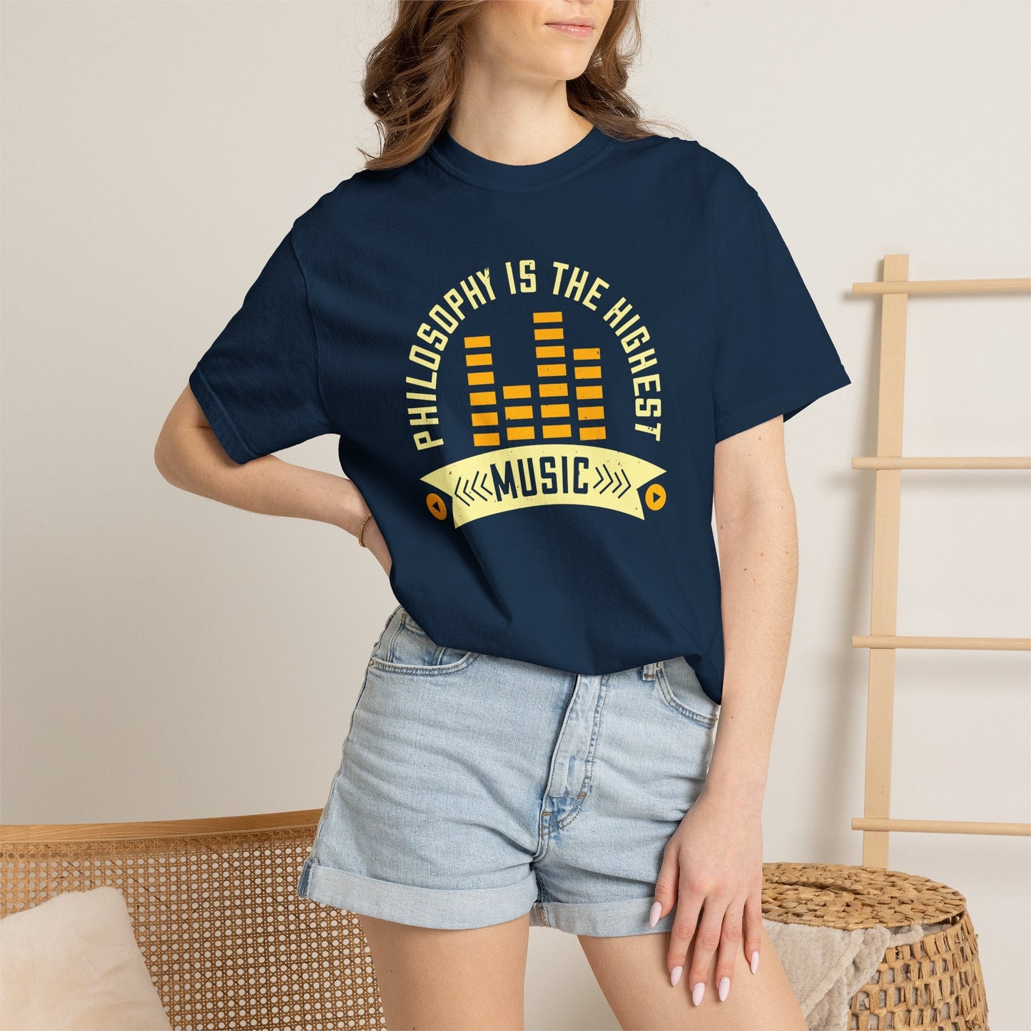 Music Graphic Design Unisex Cotton T-shirt  m42