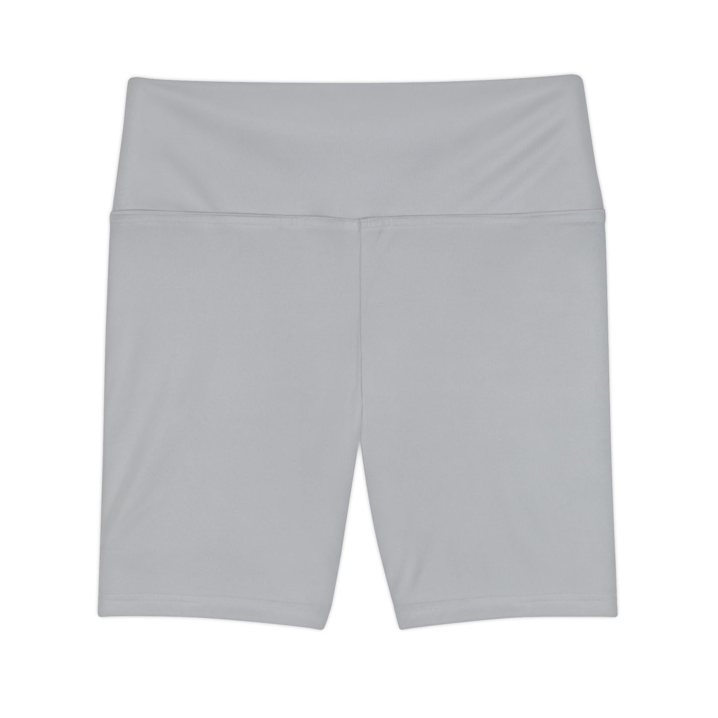 Silver Mist Women's Workout Shorts - High-Waist Bike Shorts for Gym, Yoga & Everyday Activewear