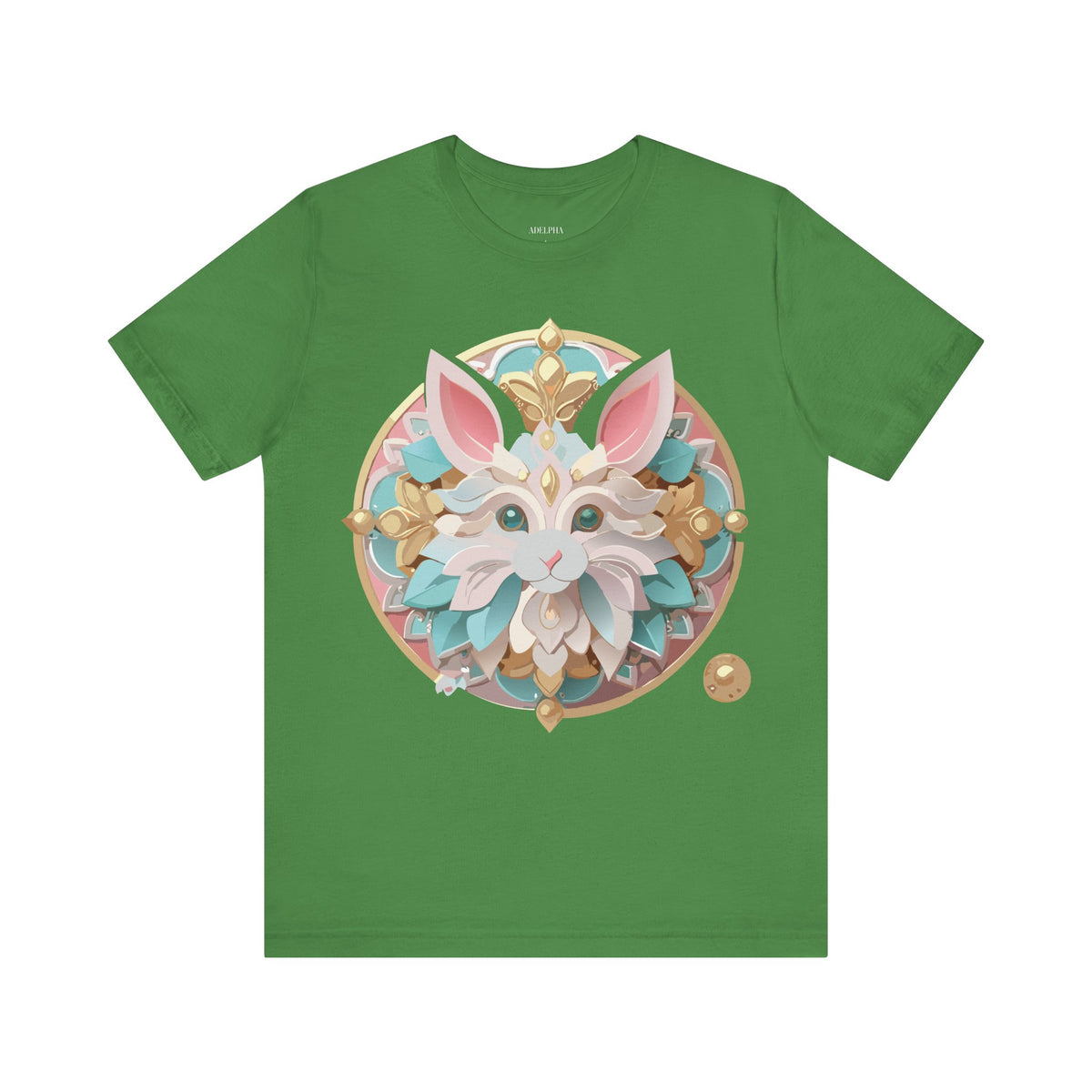 Medallion Graphic Unisex Cotton Bella+Canvas Tee with Art Design d66