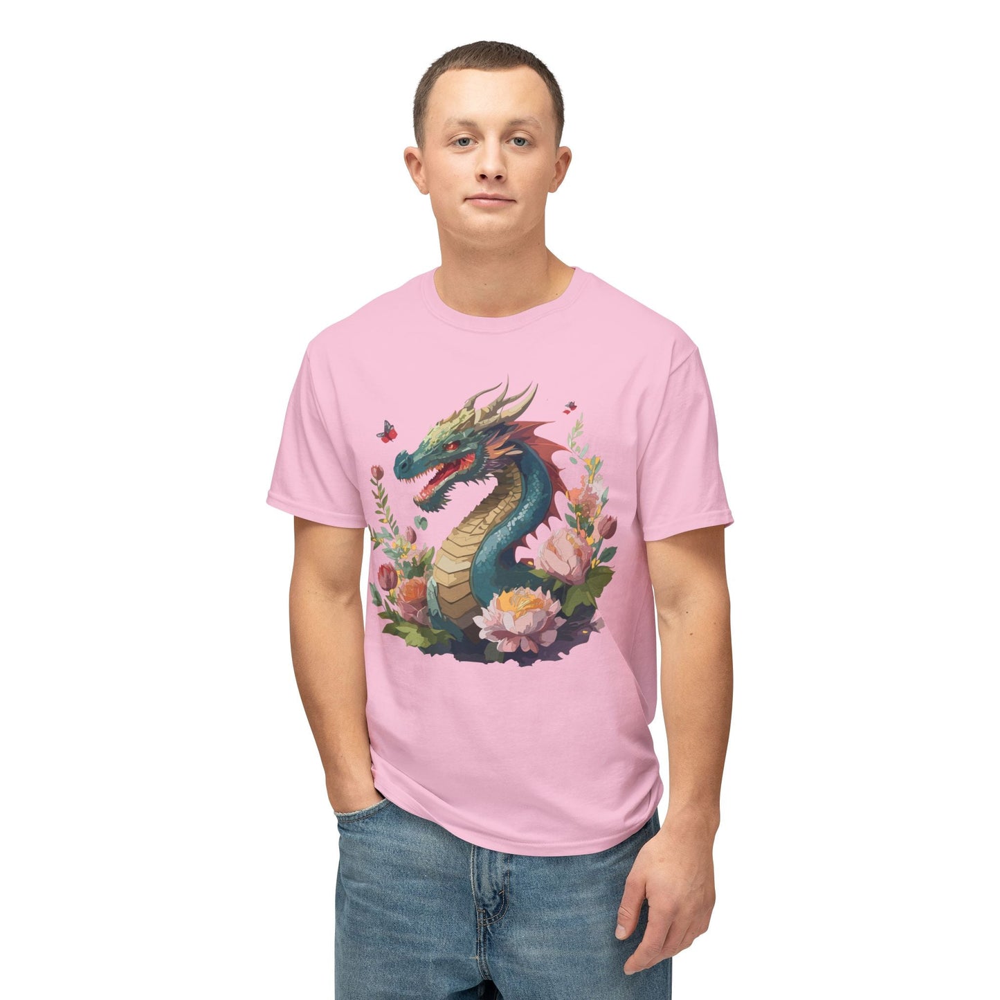 Dragon Art T Shirt Unisex Graphic Tee With Dragon Print HD Cotton