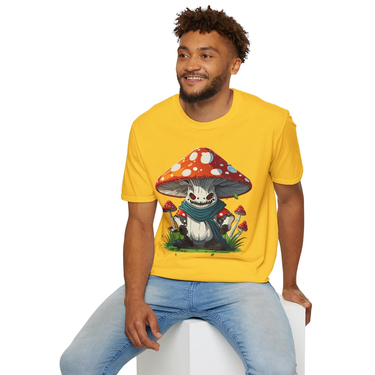 Unisex Mashroom T Shirt Funny Fungus Inspired Design Gildan Softstyle 64000 Tee Shirt