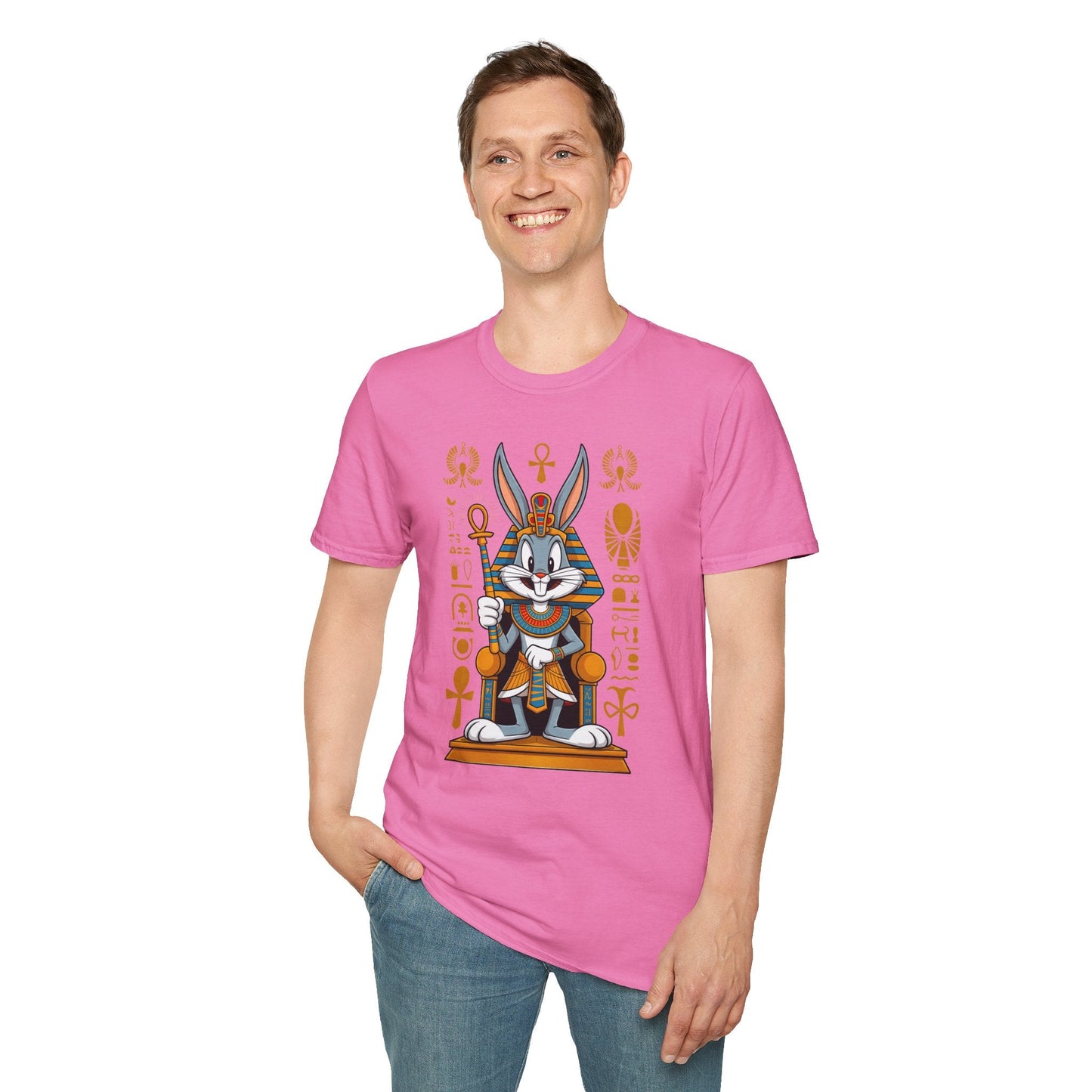 Bugs Bunny T Shirt Unisex Softstyle 64000 Cartoon Animation Tee Ring Spun Cotton