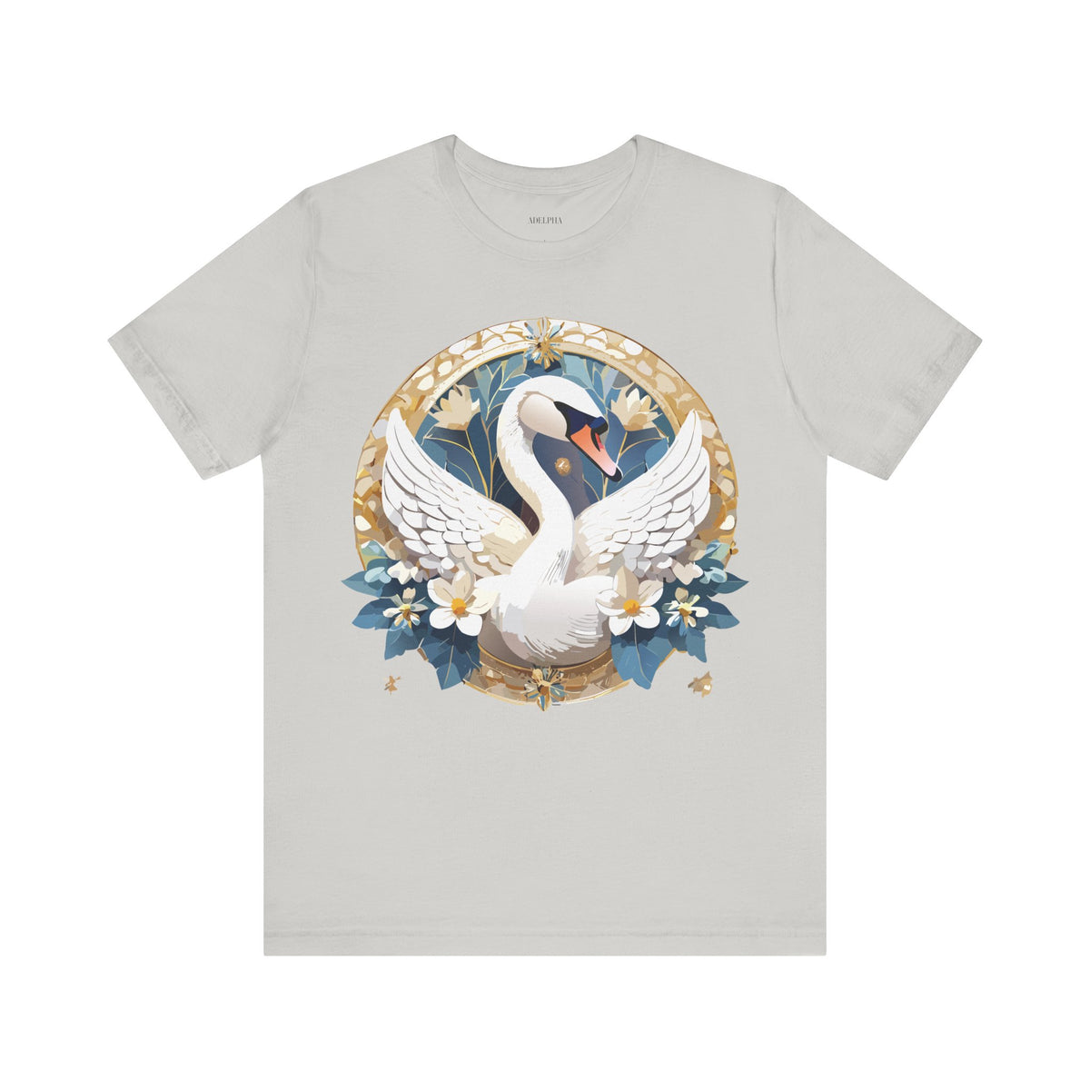 Medallion Graphic Unisex Cotton Bella+Canvas Tee with Art Design d45