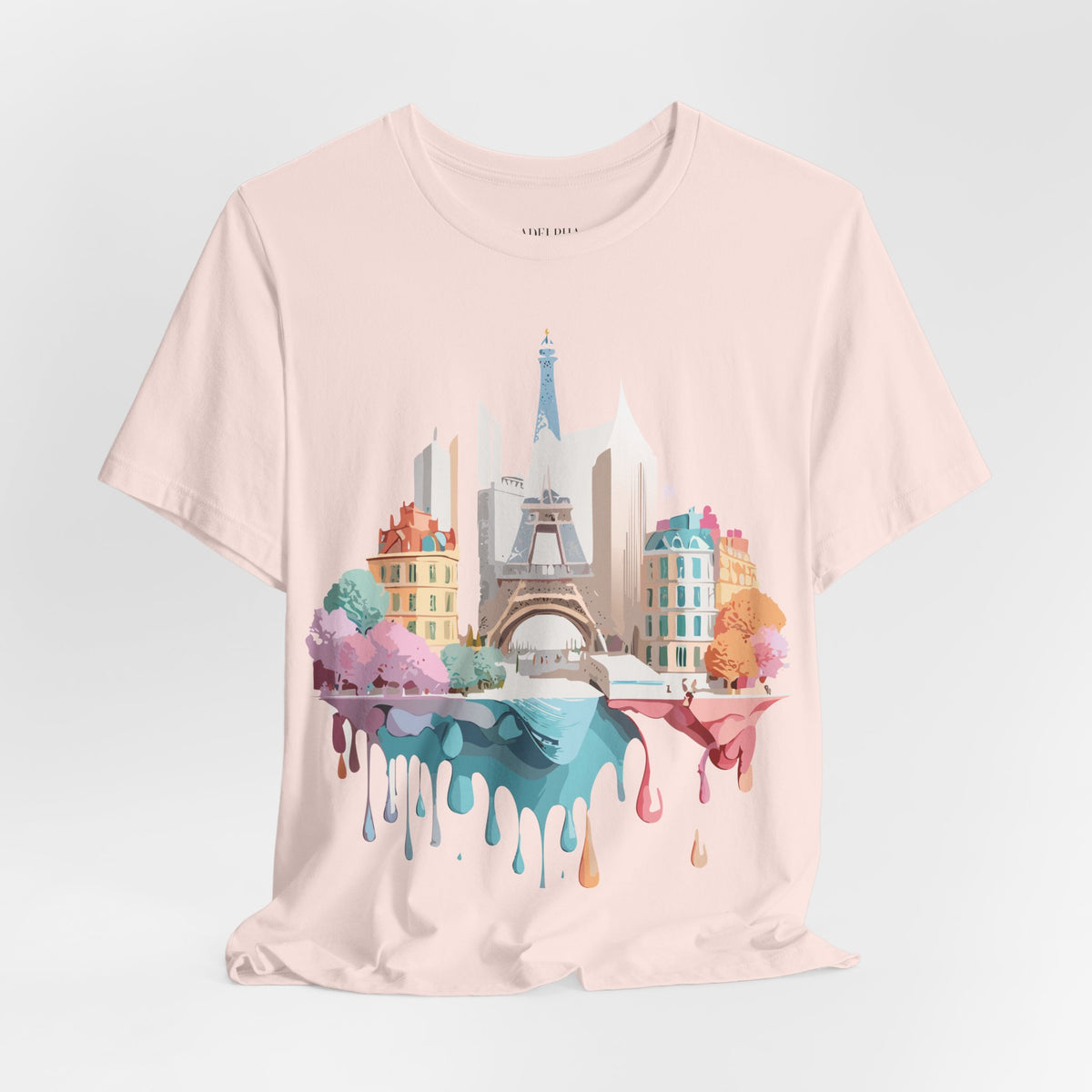 Graphic Unisex Cotton Bella+Canvas Tee Shirt with Paris