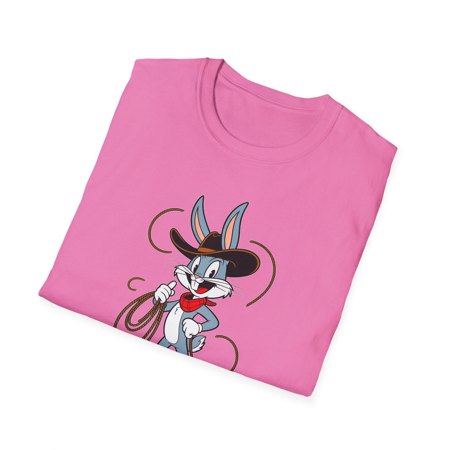 Bugs Bunny T Shirt Unisex Gildan Softstyle 64000 Cartoon Animation Tee With Art Design Artwork