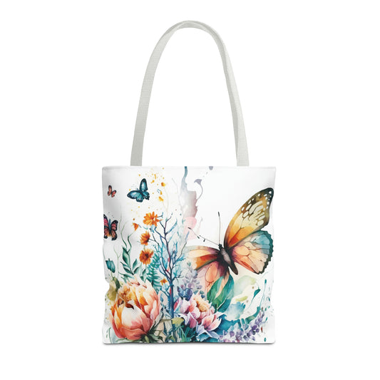 Canvas Bag with Butterfly Prints