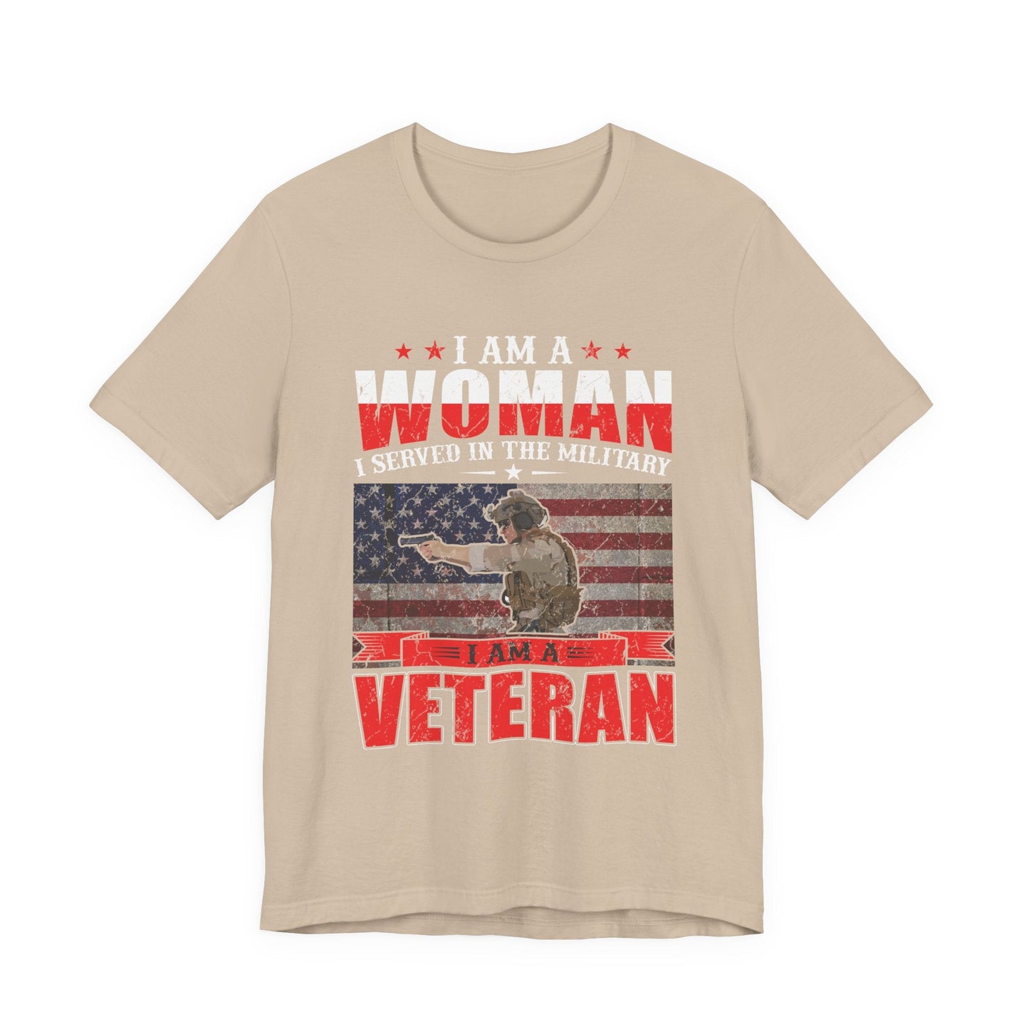 Army Veteran Patriotic Graphic Design Unisex Cotton T-Shirt v27