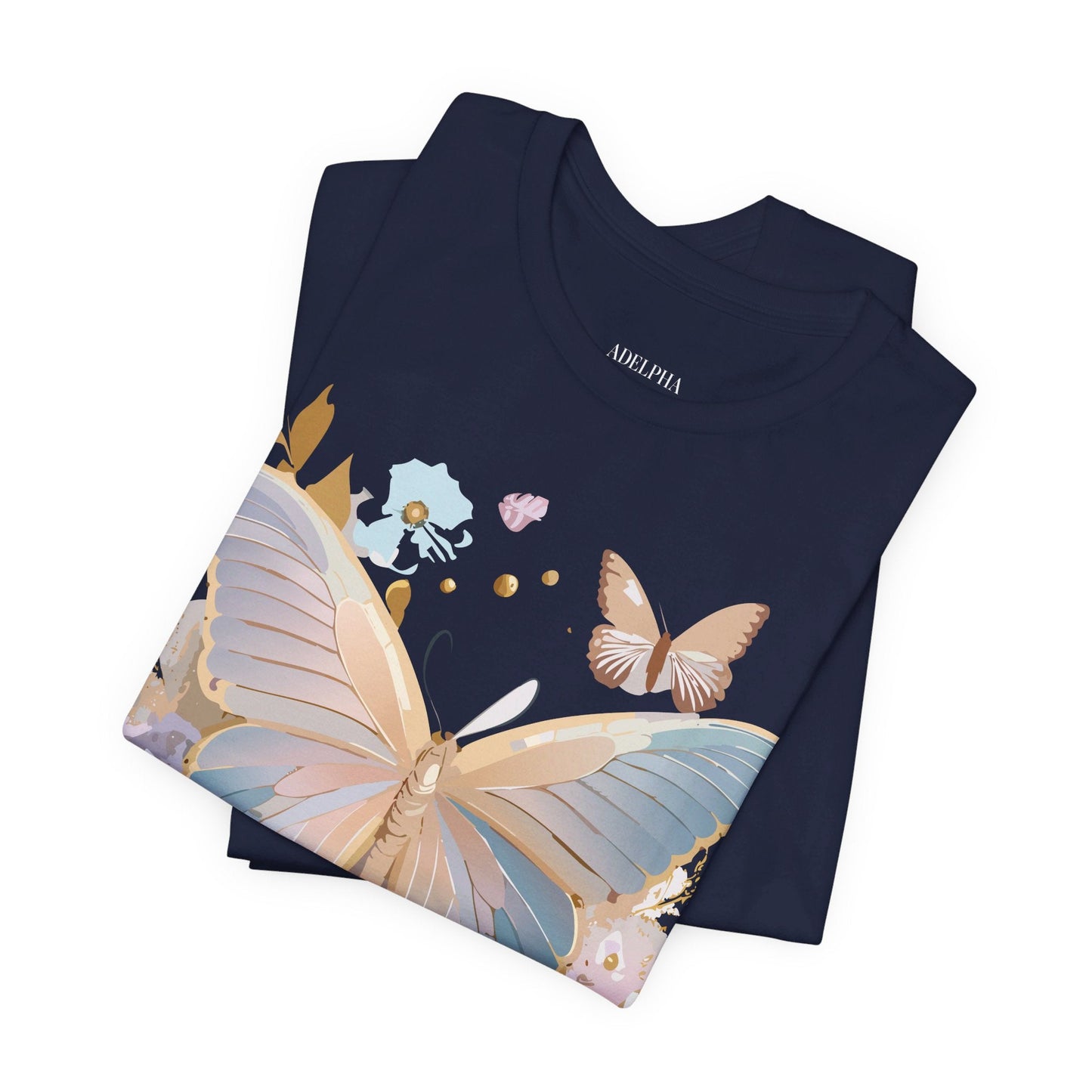 Butterfly Graphic T Shirt Unisex Vintage Artwork Tee By Adelpha