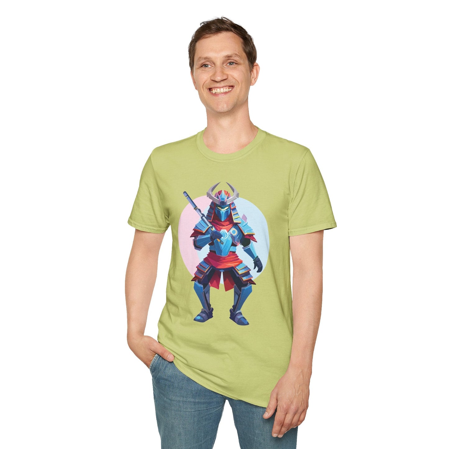 Samurai T Shirt Unisex Softstyle Tee Made From 100 Percent Ring Spun Cotton Gildan 64000