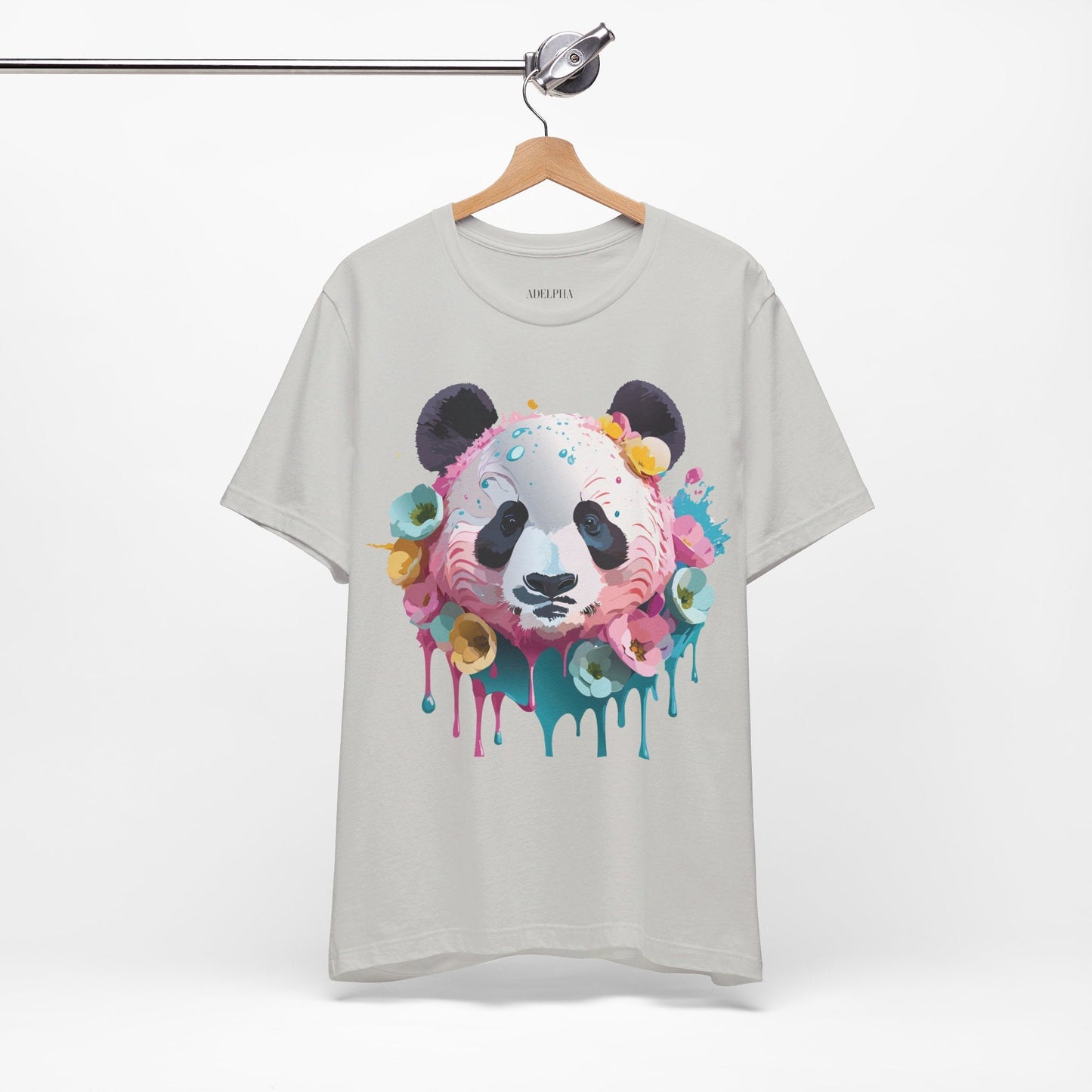 Panda Graphic Unisex 100 Cotton Vintage Art with Animal T-Shirt 6