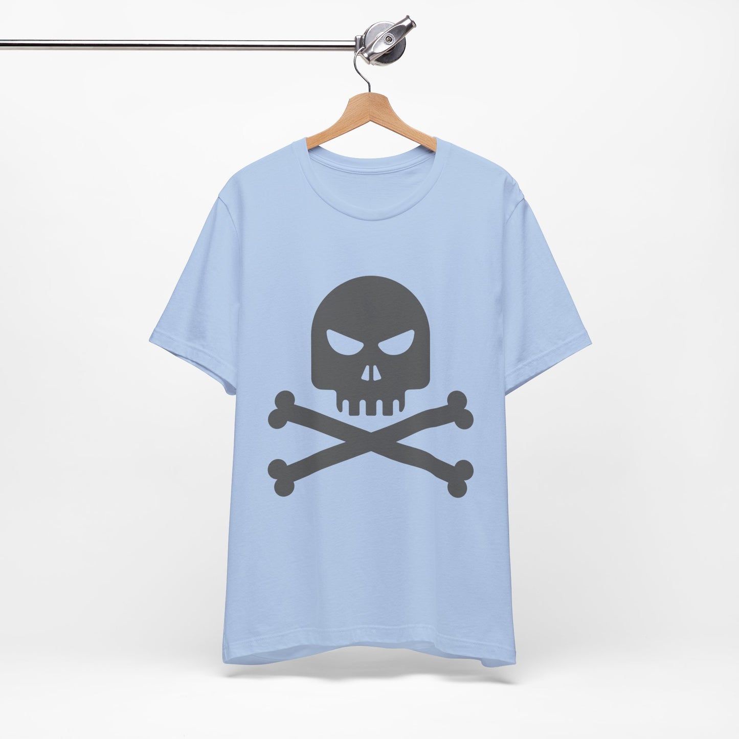 Unisex-T-Shirt aus Baumwolle mit Totenkopf