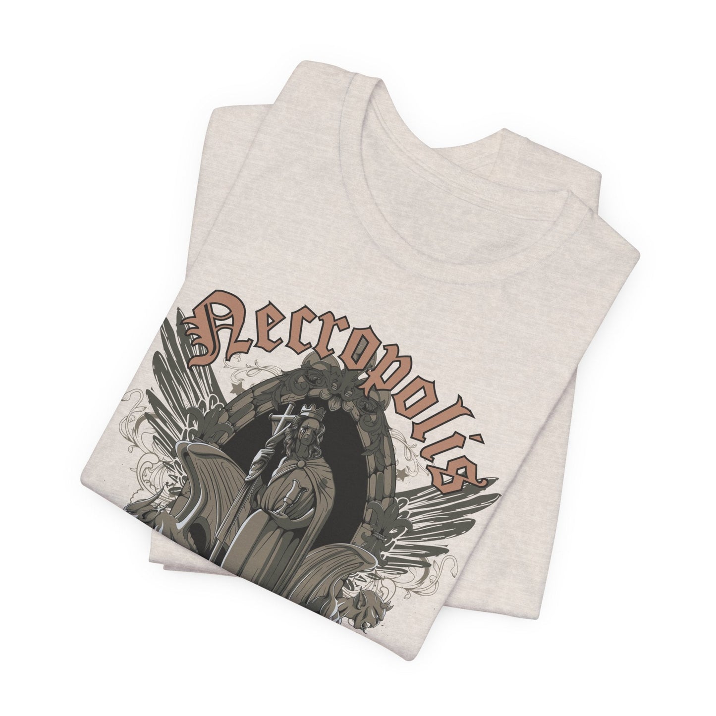Gothic Skull Graphic Unisex Cotton T-Shirt r7