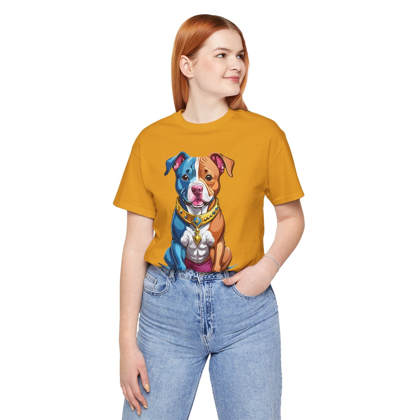 Unisex Animal Shirt Art Design Tee With Wild Animals Print Short Sleeve Jersey Tee
