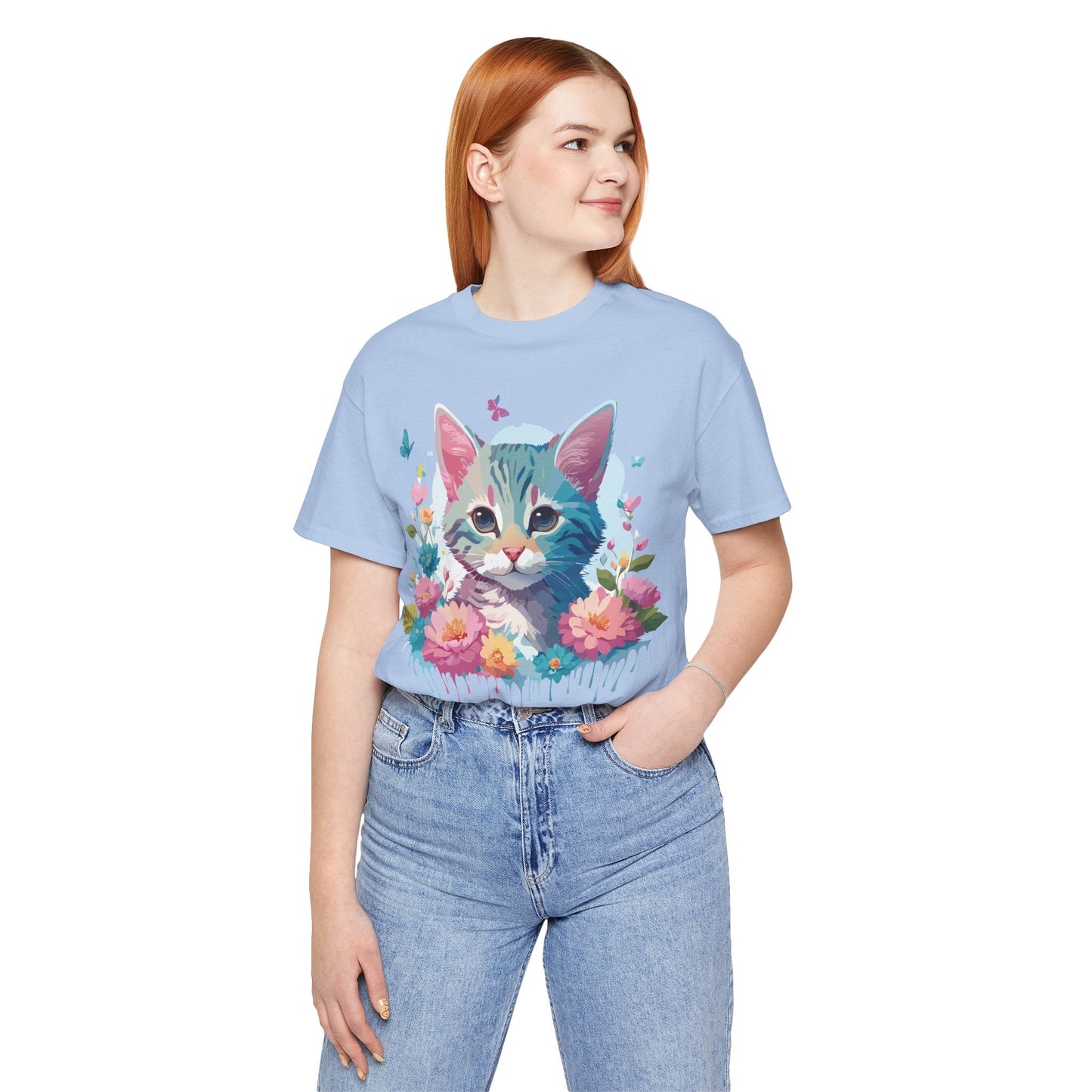 Cat Graphic Tee Unisex Jersey Short Sleeve Shirt Adelpha Art Design