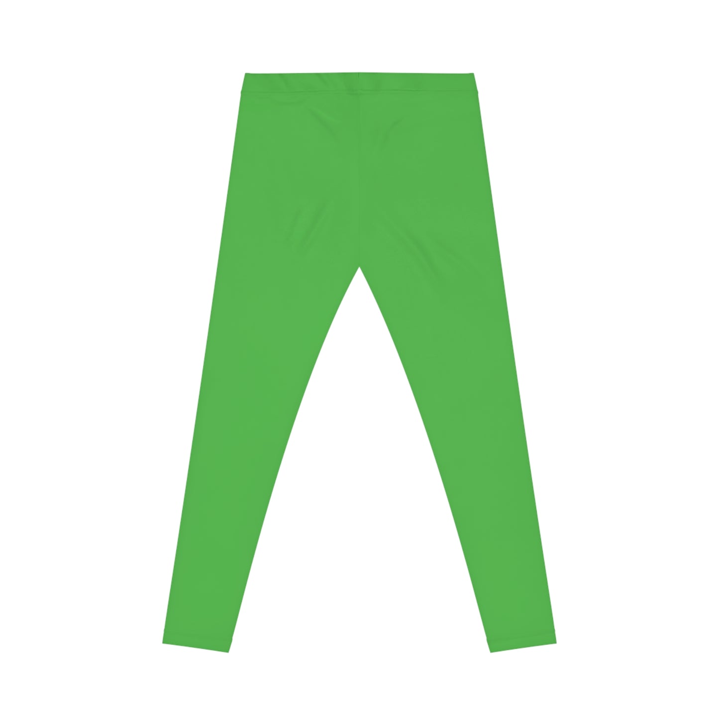 Kelly Green Color Women's Poly-Span Casual Leggings XS-2XL