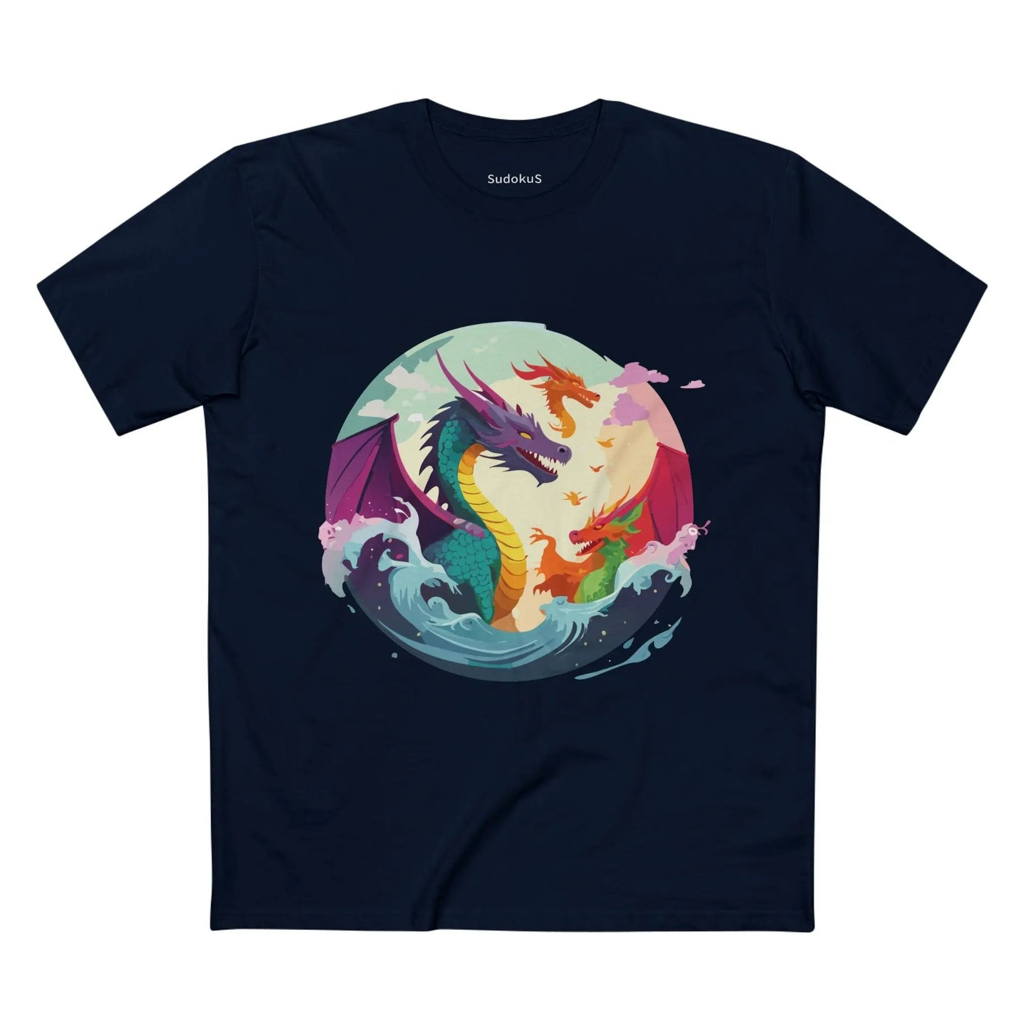 Dragon Graphic Unisex 100 Cotton Staple Tee 14