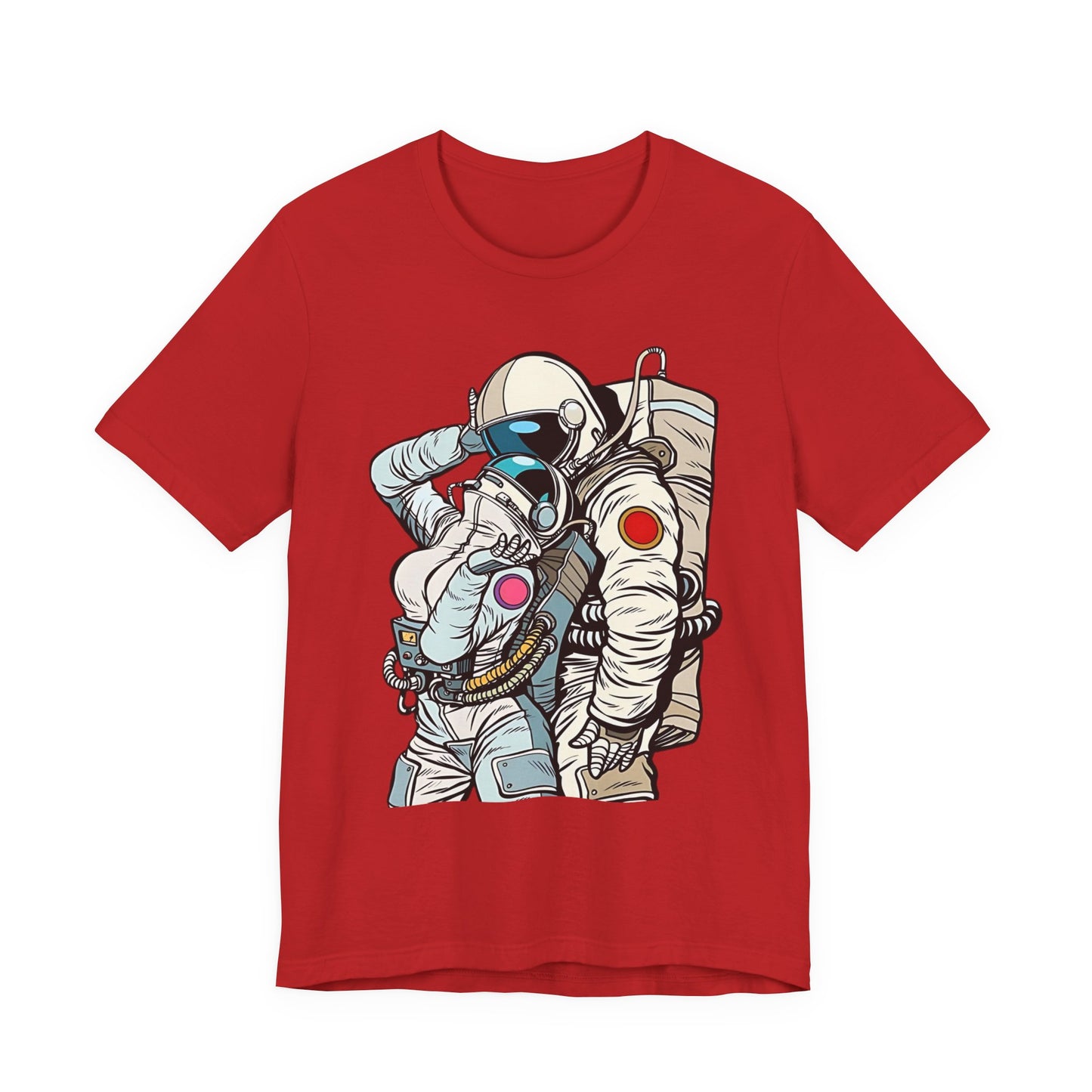 Unisex Astronaut T-shirt, Space Lovers Tee, Cosmic Top, Astronaut Graphic Tee, Cosmos Graphic T-Shirt, Love Shirt Art T-Shirt