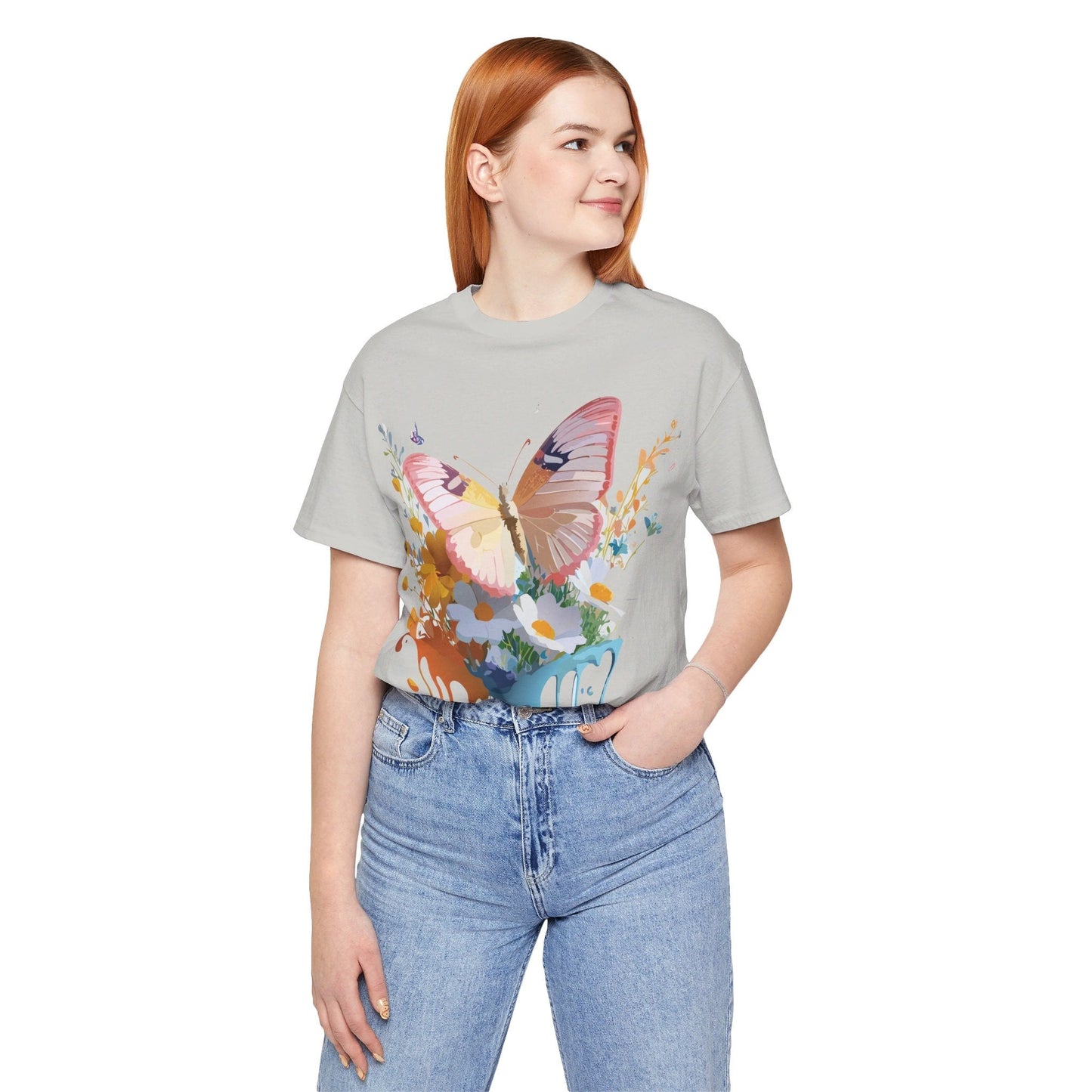 Butterfly Graphic Tee Unisex Short Sleeve Art Design By Adelpha