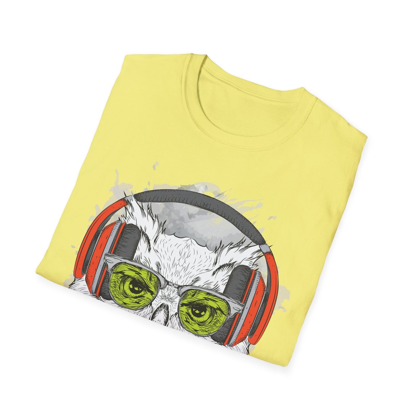 I Love Music Animals Shirt Unisex Tee With Headphones Graphic Design For Music Lovers