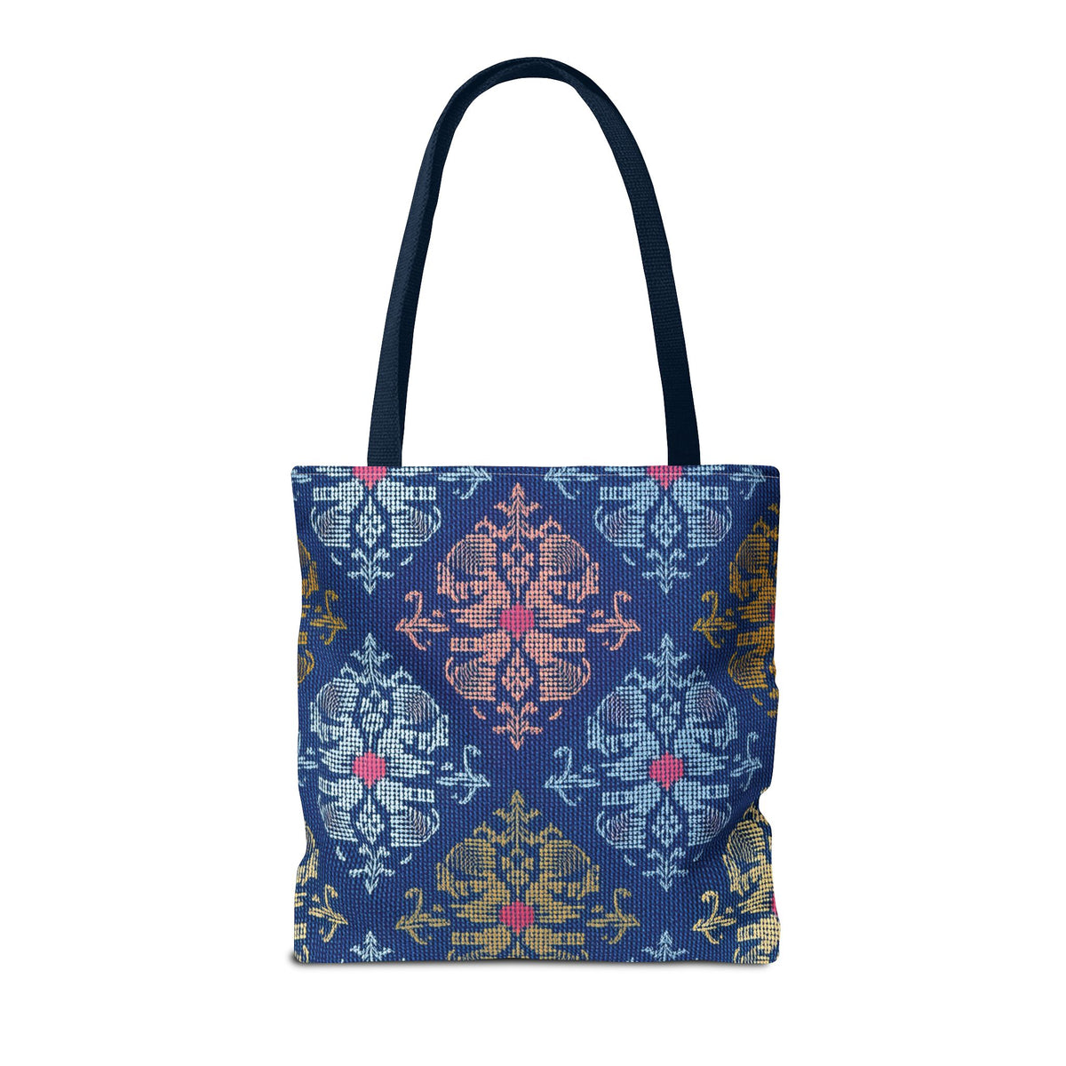 Denim Fabric Imitation Print Unisex Canvas Bag Poly Spun 3 Sizes Tote Bag 157