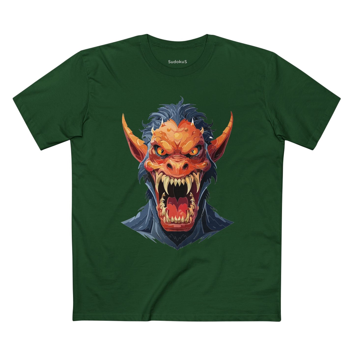Cartoon Monsters Graphic Unisex 100 Cotton Staple Tee 2