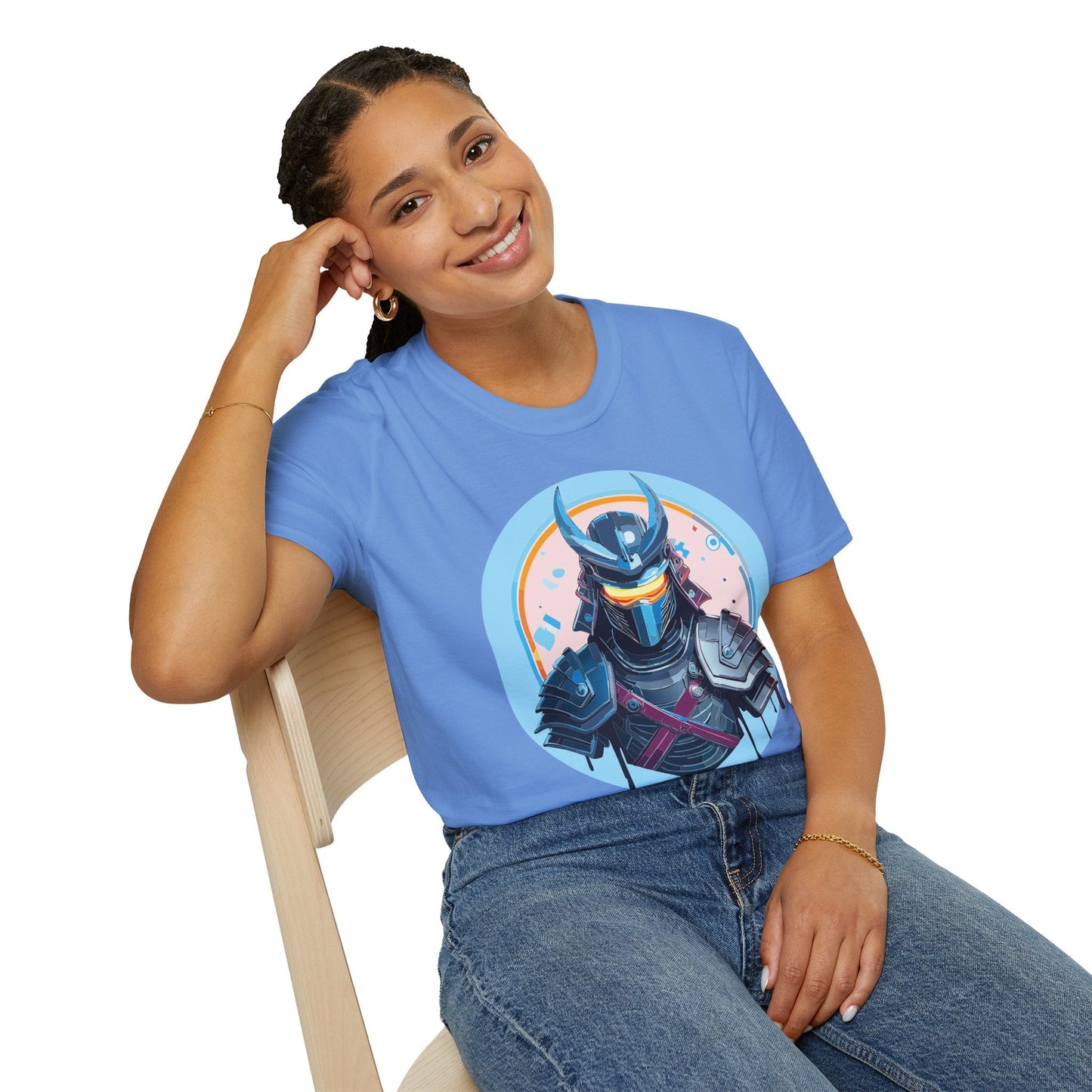 Samurai T Shirt Unisex Softstyle 64000 Tee Lightweight Comfortable 100 Percent Ring Spun Cotton
