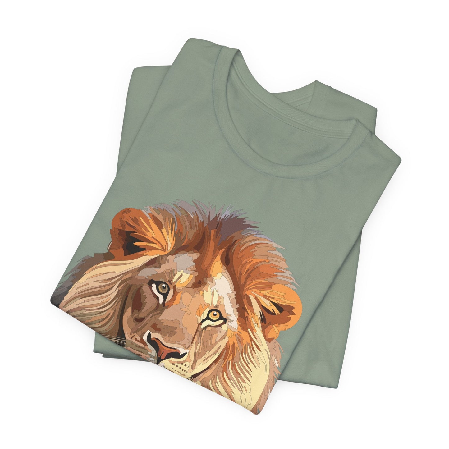 Unisex Animal Graphic Tee Shirt With Wild Animals Art Design For Everyday Wear Casual