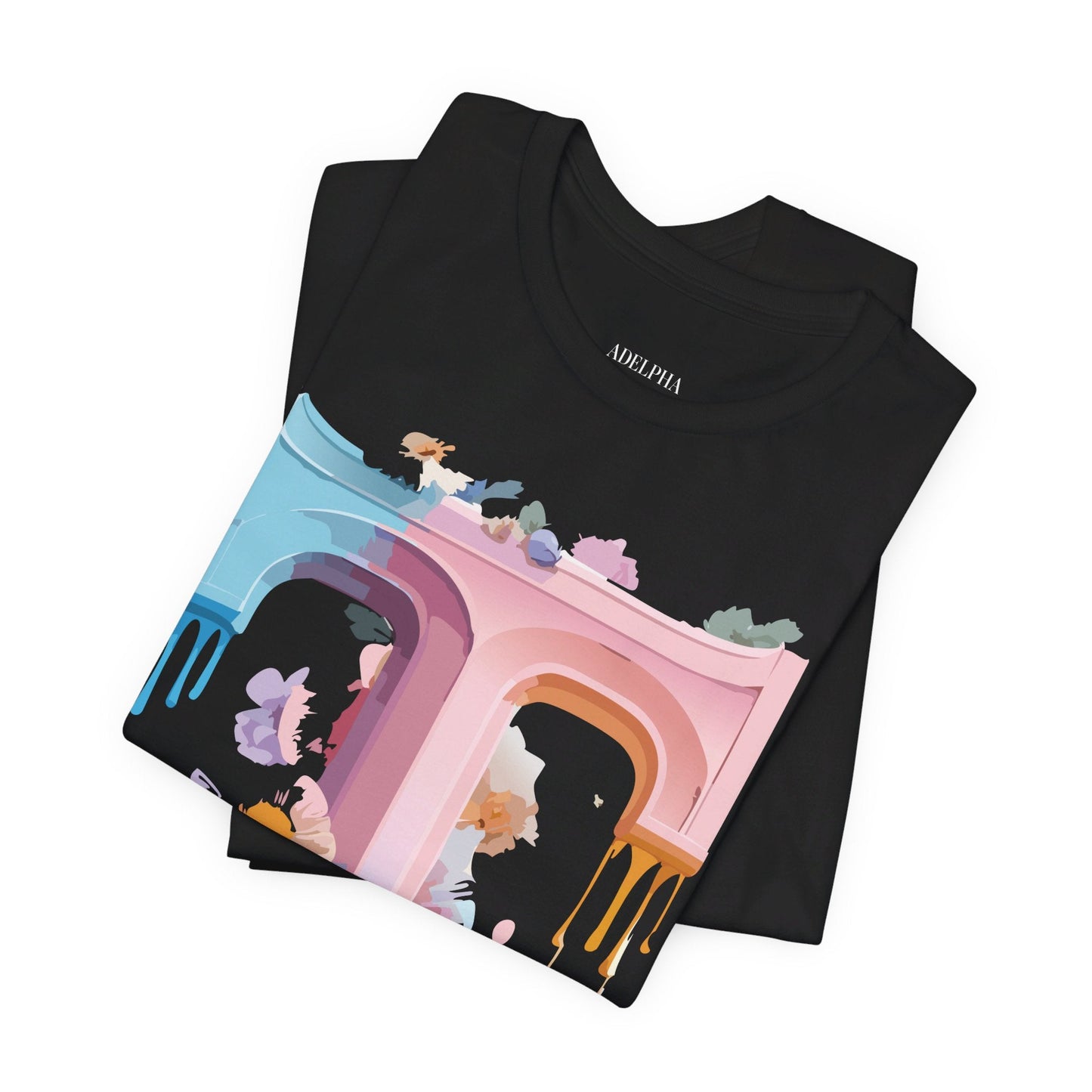 Unisex Graphic Letter T Shirt by Adelpha Vintage Inspired Art Tee Short Sleeve Premium