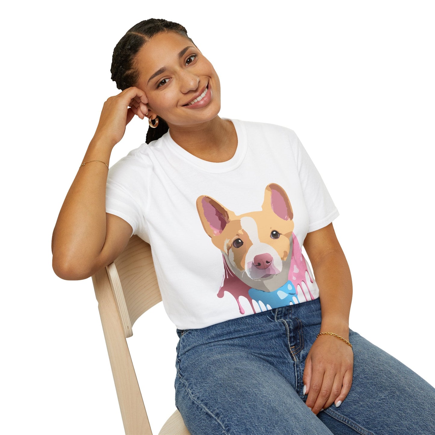 Dog Shirt Unisex Animal Print Tee Cotton T Shirt For Pet Lovers