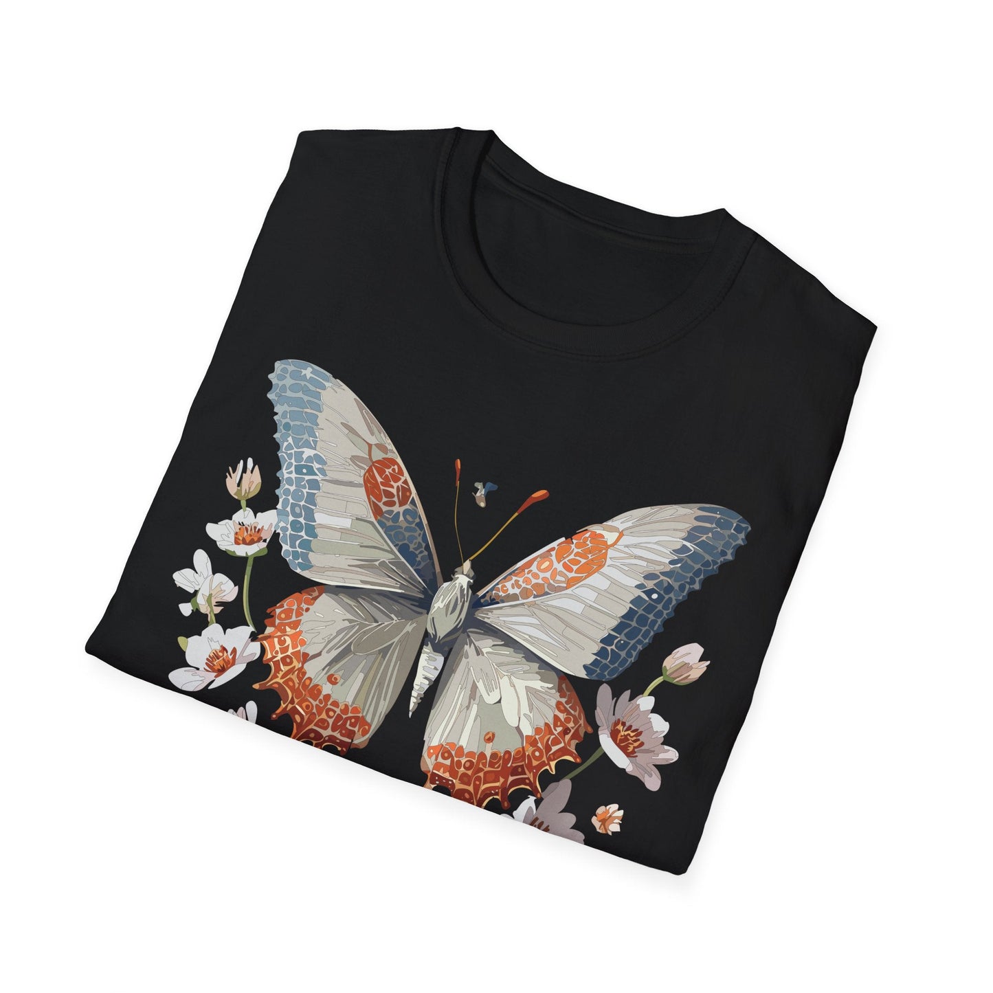 Butterfly Shirt Unisex Short Sleeve Cotton Tee Monarch Design For Men Women Comfort