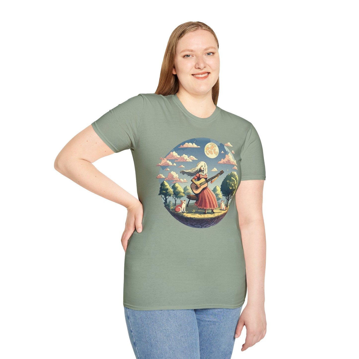 Womens Graphic T Shirts Art Design Tee Softstyle 100 Percent Cotton Unisex Gildan 64000