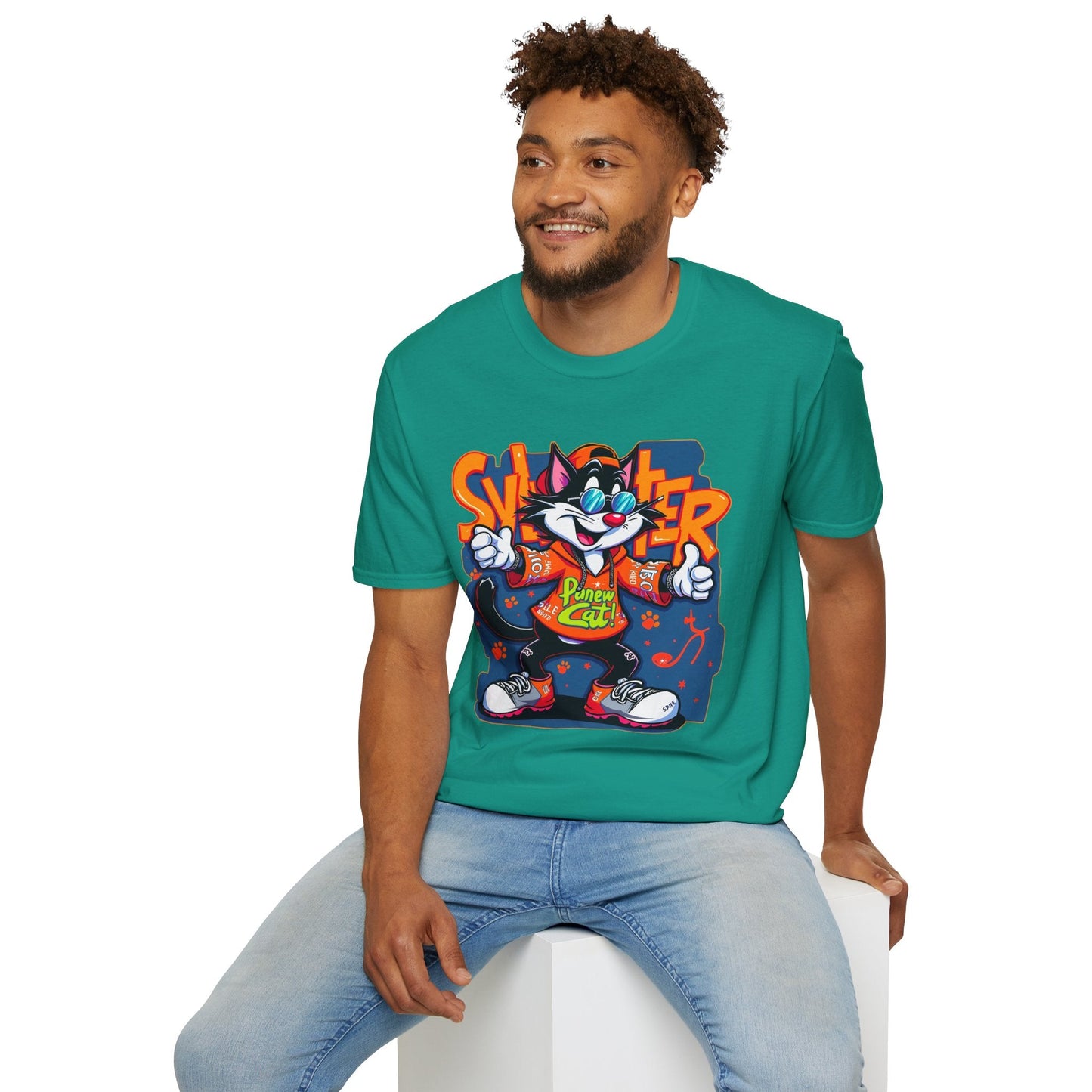 Funny Cartoon Animals Tee Shirt Unisex Gildan Softstyle 64000 Graphic Cartoon Tee