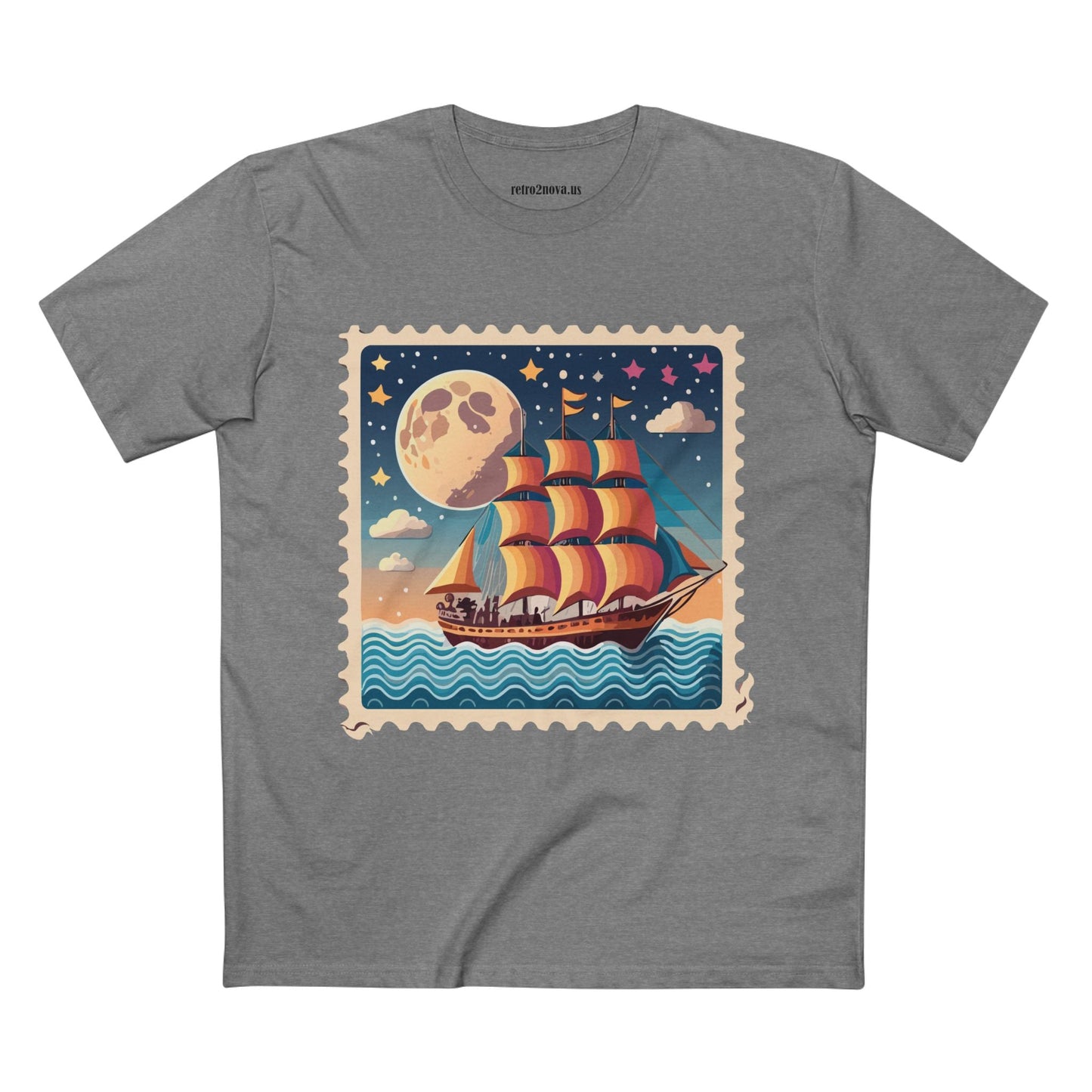 Stamp Shirt Postage Stamp Shirt PS 42 Unisex Premium Cotton Tee With Original Art Design Retro2Nova