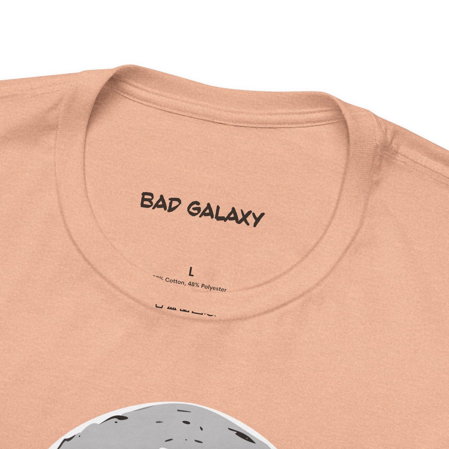 Tee Shirt With Alien From Bad Galaxy One Hundred Percent Cotton Lightweight USA Made With Eco Inks